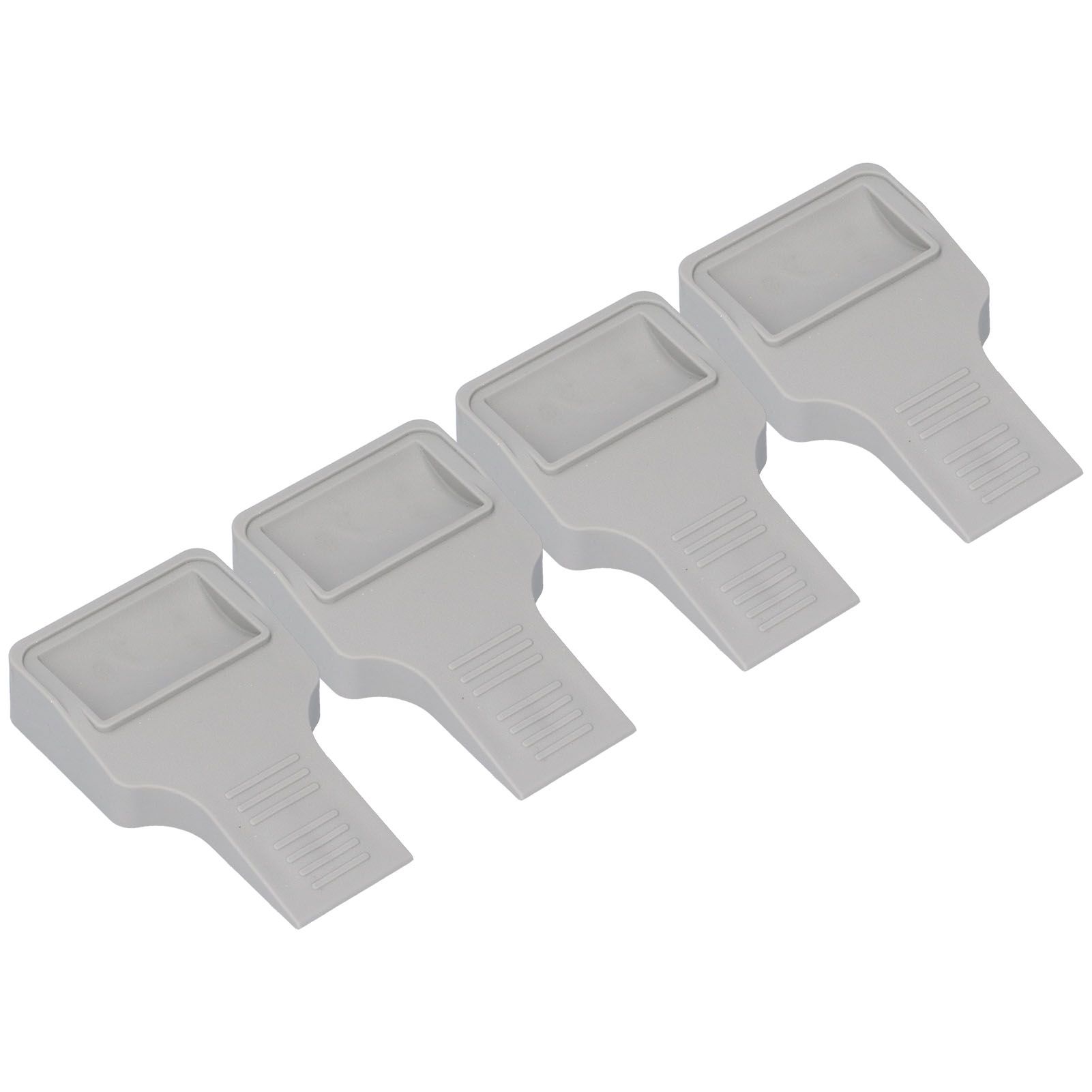 4Pcs U Shape Casters Door Stopper Anti Sliding Furniture Wheels Cups Protectors for Sofa Bed Chair Gray - Image 6