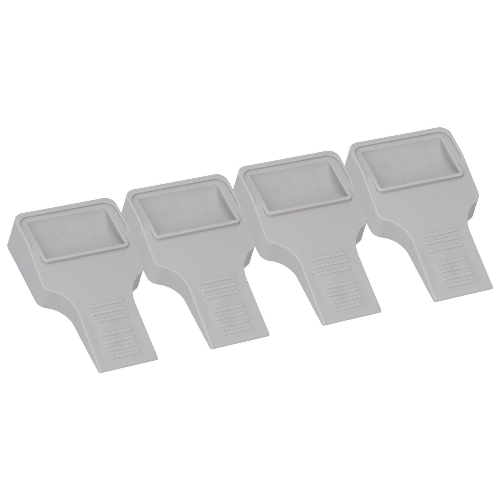4Pcs U Shape Casters Door Stopper Anti Sliding Furniture Wheels Cups Protectors for Sofa Bed Chair Gray - Image 8