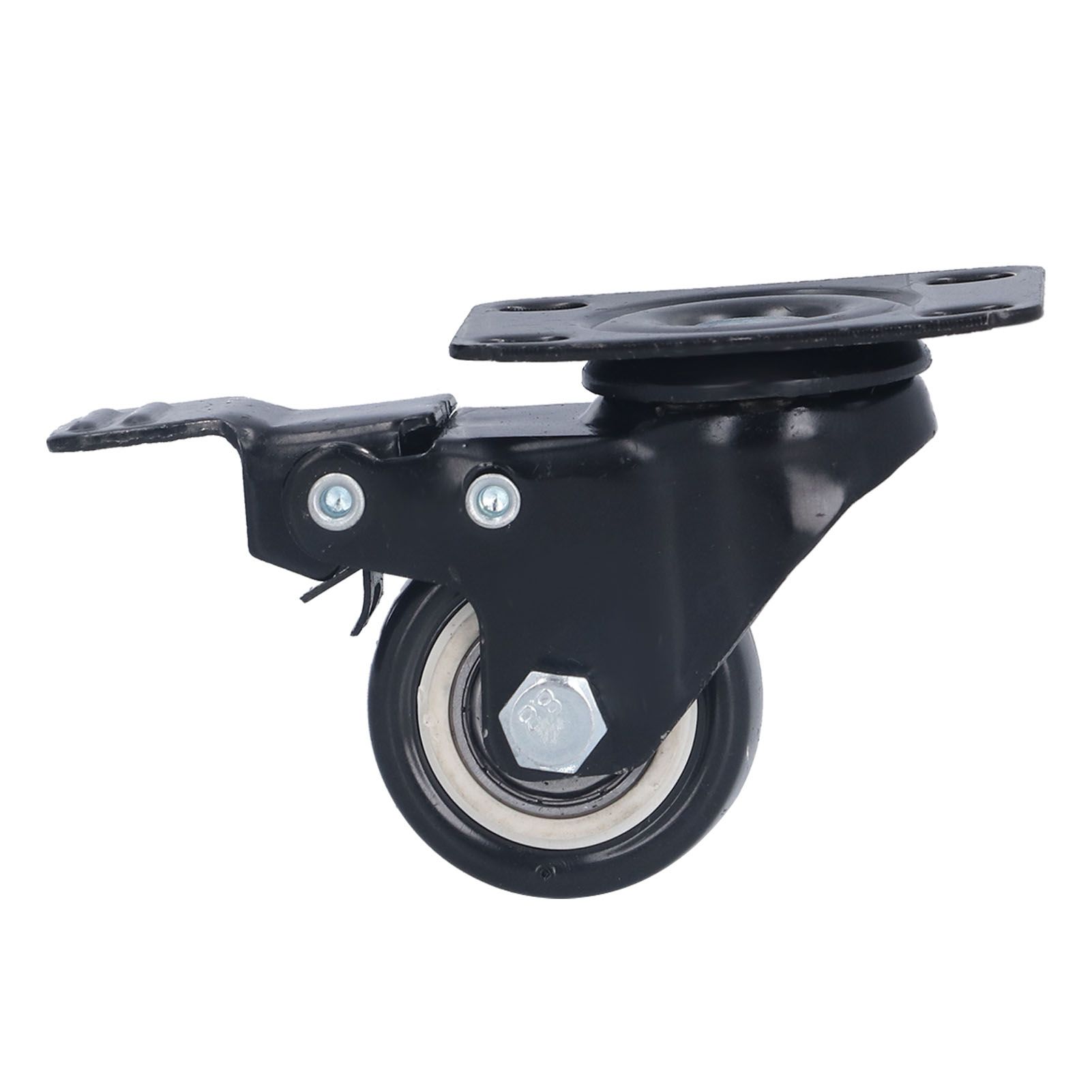 4PCS Caster 1.5in 360° Rotate Head Rubber Shock Absorption Double Ball Bearing Chair Wheel - Image 6