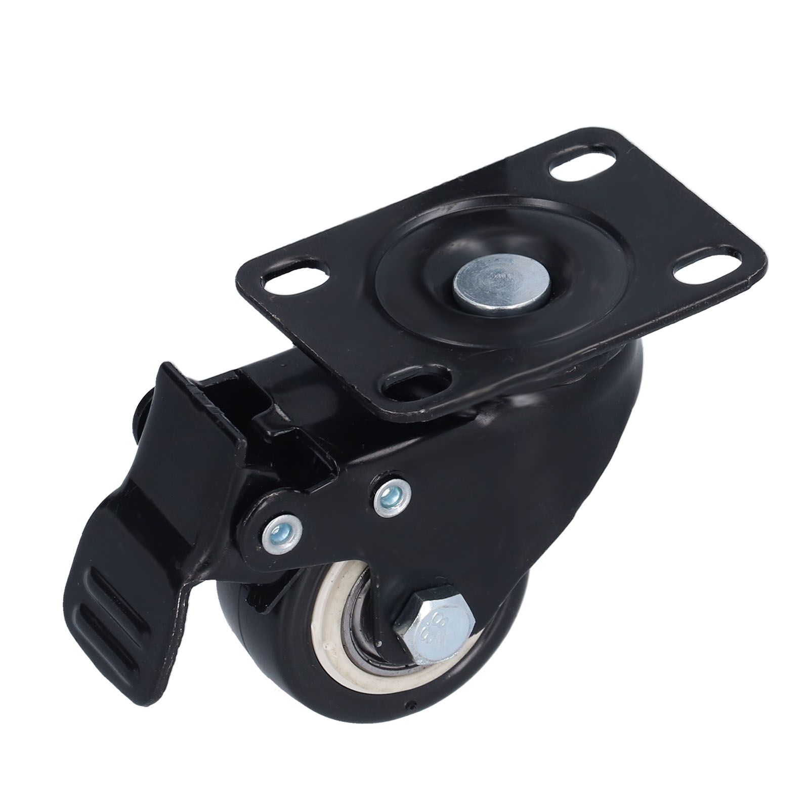 4PCS Caster 1.5in 360° Rotate Head Rubber Shock Absorption Double Ball Bearing Chair Wheel - Image 7