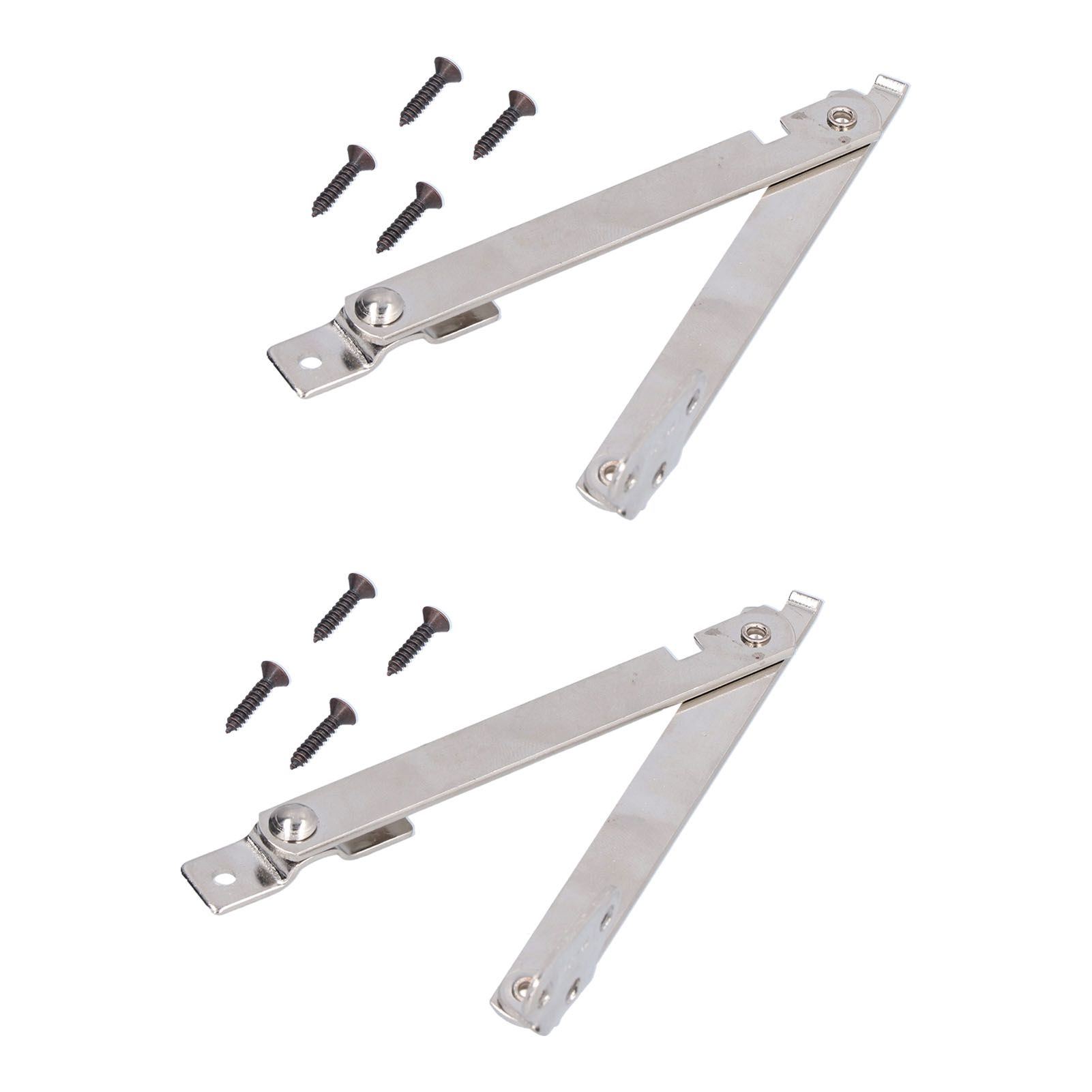 2 Set Folding Support Hinges Lid Lift Up Stay Hinge for Wooden Boxes Cabinet Cupboard Furniture Hardware - Image 3