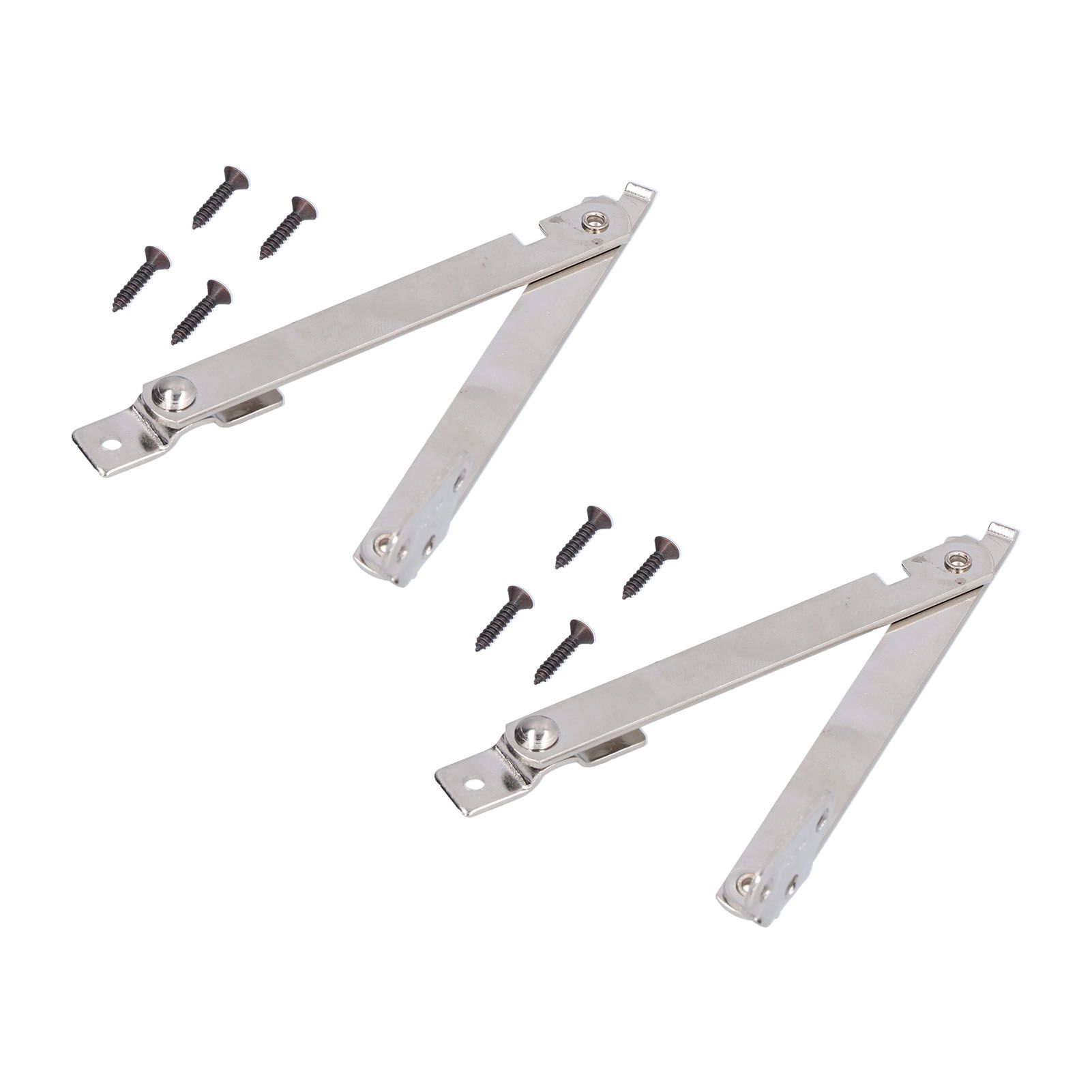 2 Set Folding Support Hinges Lid Lift Up Stay Hinge for Wooden Boxes Cabinet Cupboard Furniture Hardware - Image 4