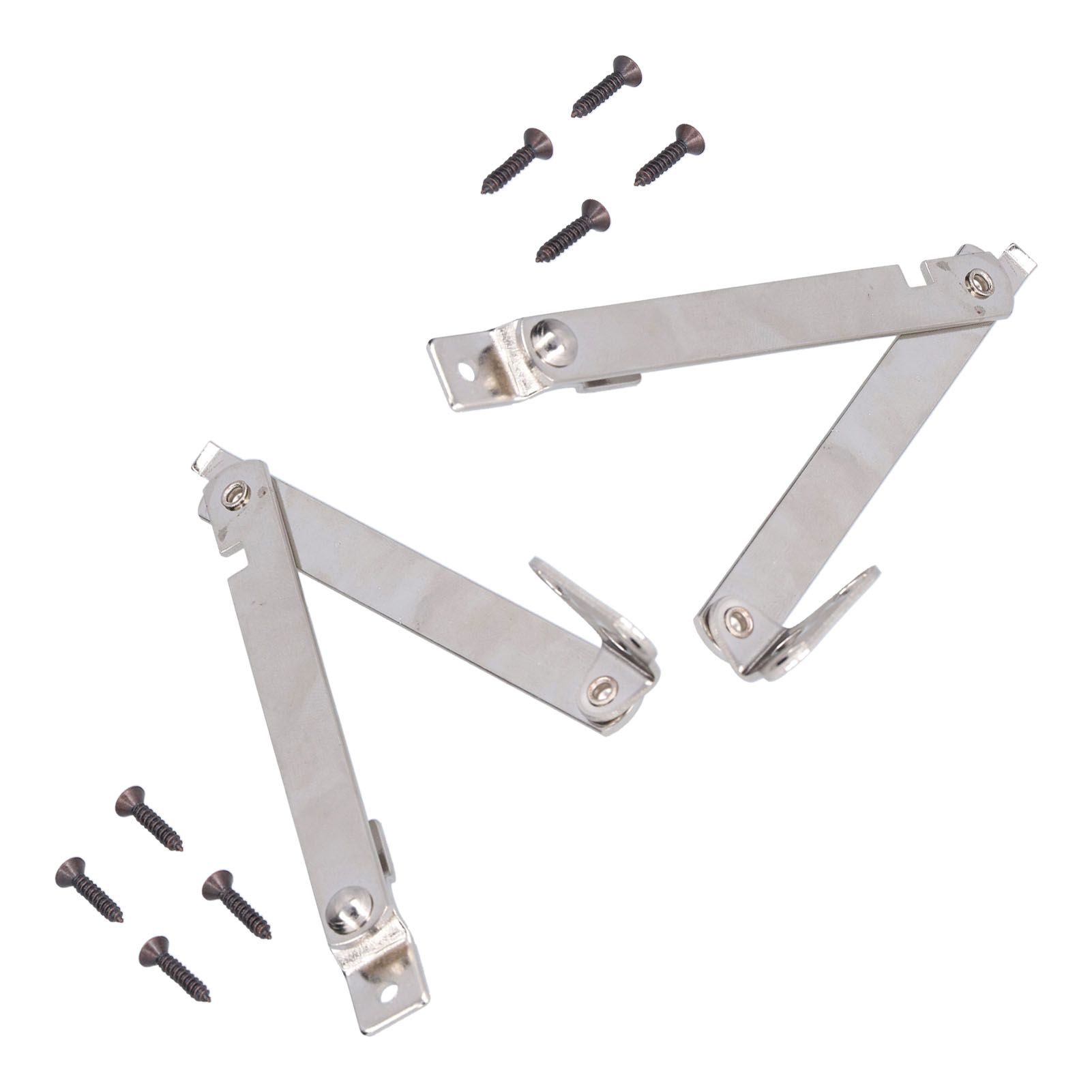 2 Set Folding Support Hinges Lid Lift Up Stay Hinge for Wooden Boxes Cabinet Cupboard Furniture Hardware - Image 5