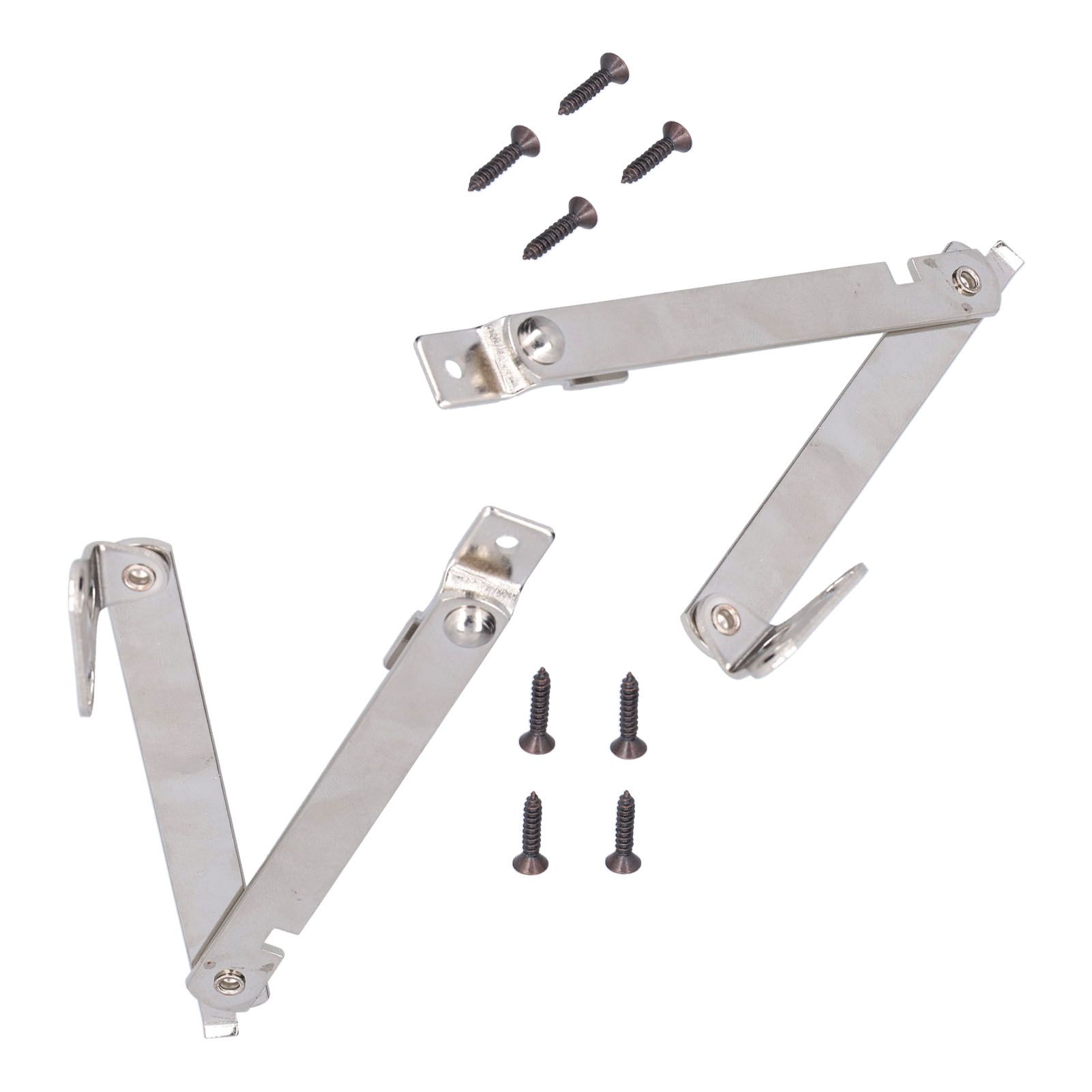 2 Set Folding Support Hinges Lid Lift Up Stay Hinge for Wooden Boxes Cabinet Cupboard Furniture Hardware - Image 6
