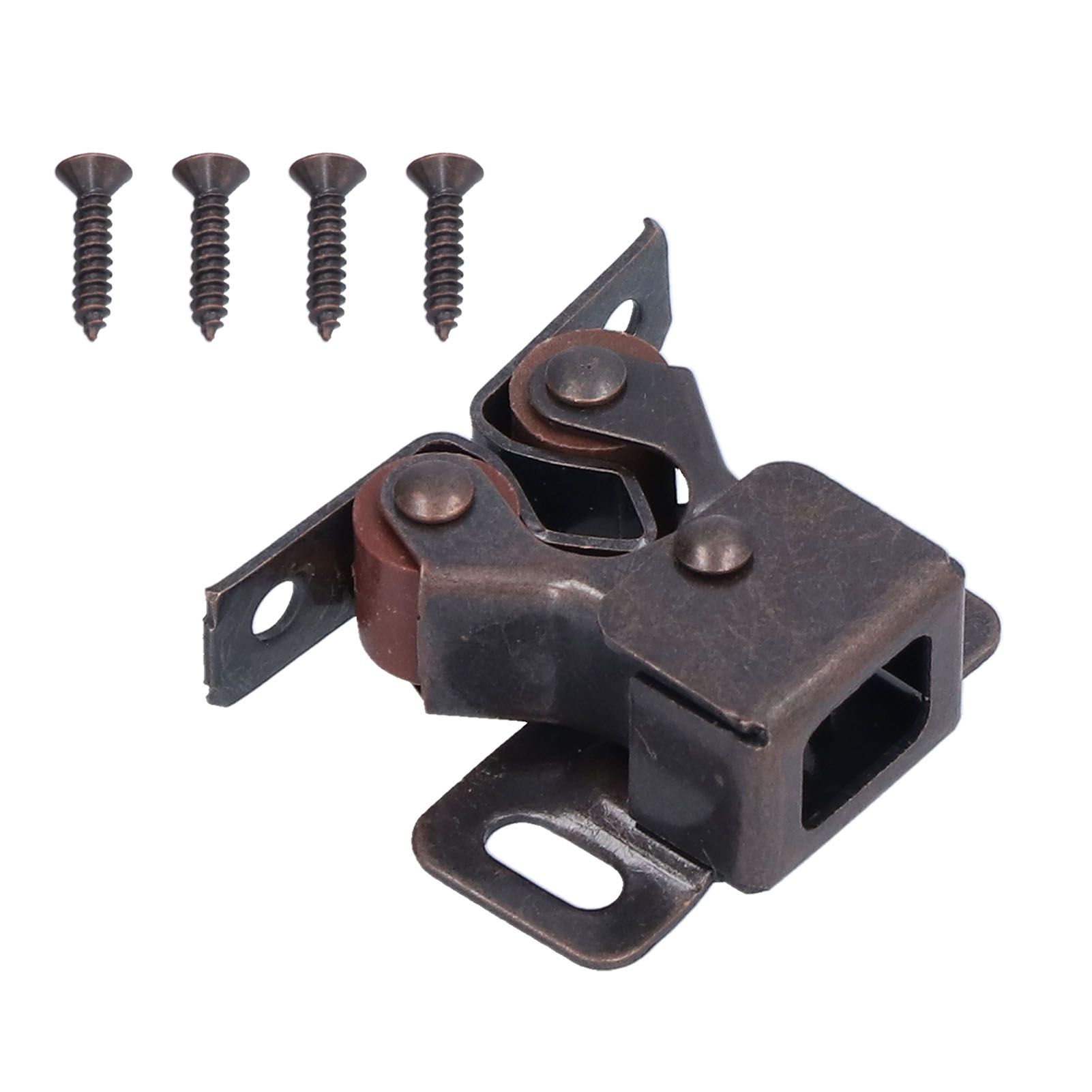 30 Set Stainless Steel Double Roller Catch Cabinet Latches Self Elastic Magnetic Damping Buffer - Image 2