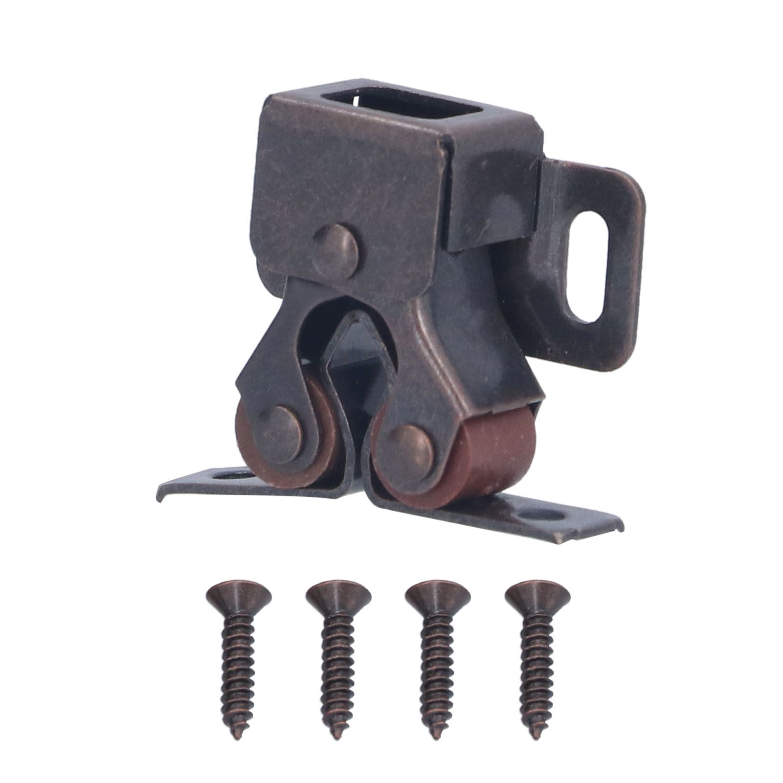 30 Set Stainless Steel Double Roller Catch Cabinet Latches Self Elastic Magnetic Damping Buffer - Image 3