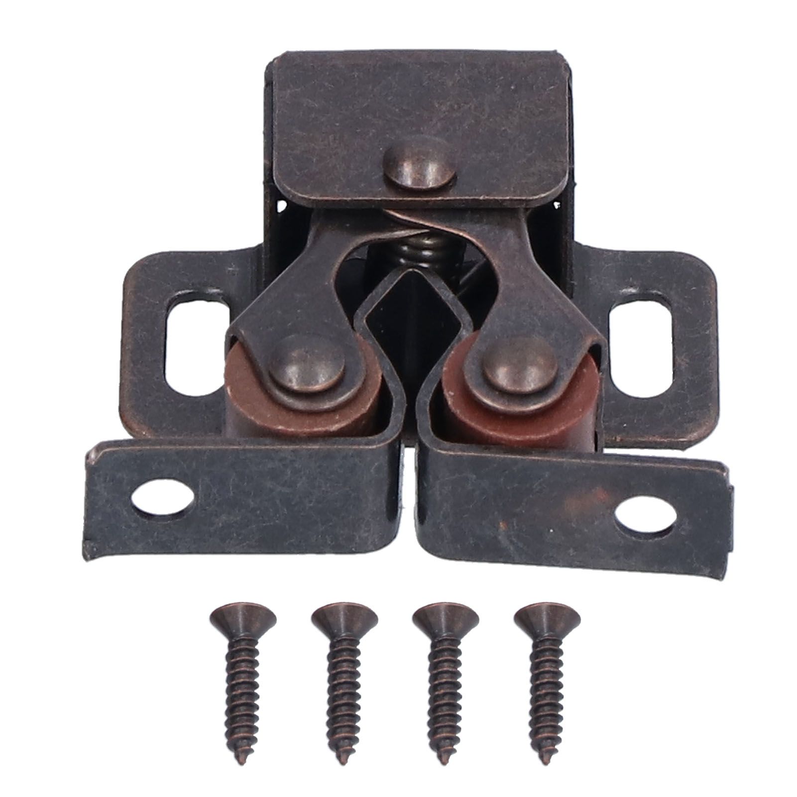 30 Set Stainless Steel Double Roller Catch Cabinet Latches Self Elastic Magnetic Damping Buffer - Image 4