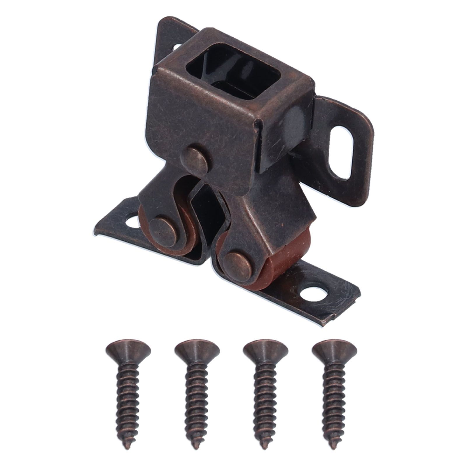 30 Set Stainless Steel Double Roller Catch Cabinet Latches Self Elastic Magnetic Damping Buffer - Image 6