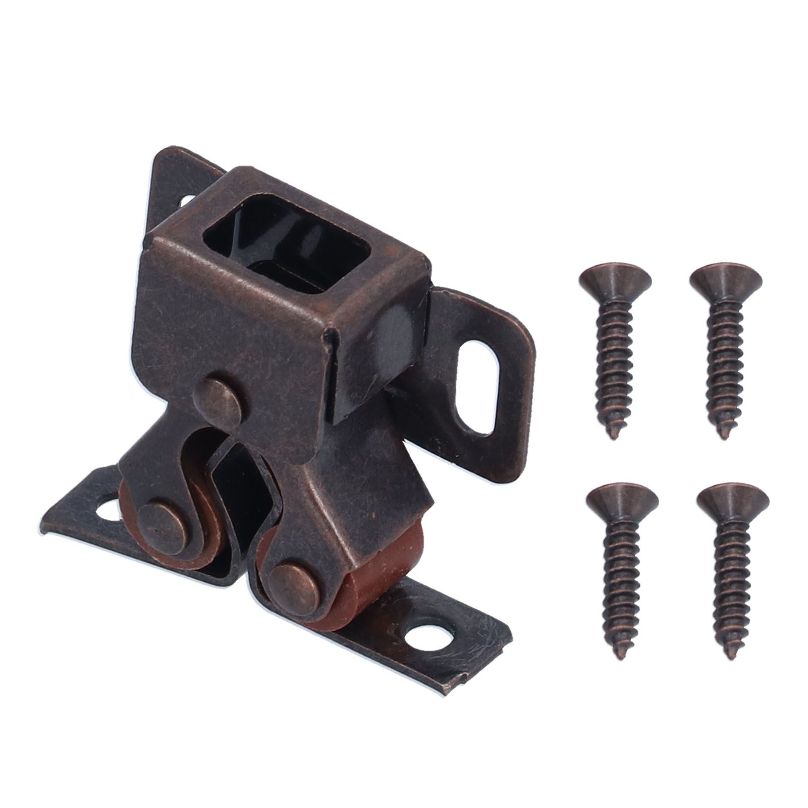 30 Set Stainless Steel Double Roller Catch Cabinet Latches Self Elastic Magnetic Damping Buffer - Image 7