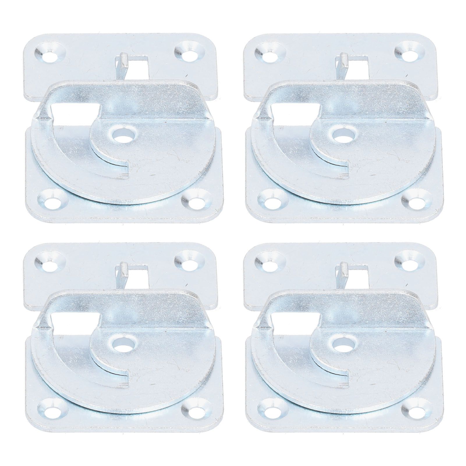 4PCS Bed Rail Bracket Heavy Duty Stainless Steel Bed Rail Fittings for Bed Frame Footrest - Image 3