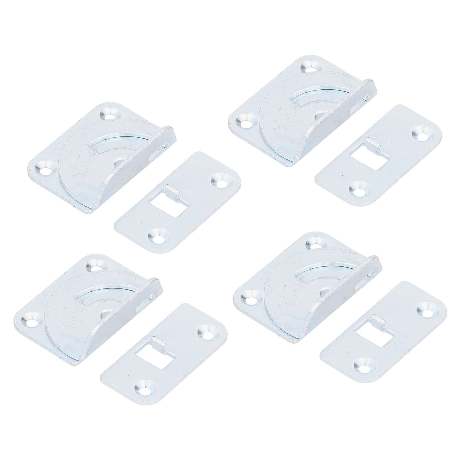 4PCS Bed Rail Bracket Heavy Duty Stainless Steel Bed Rail Fittings for Bed Frame Footrest - Image 4