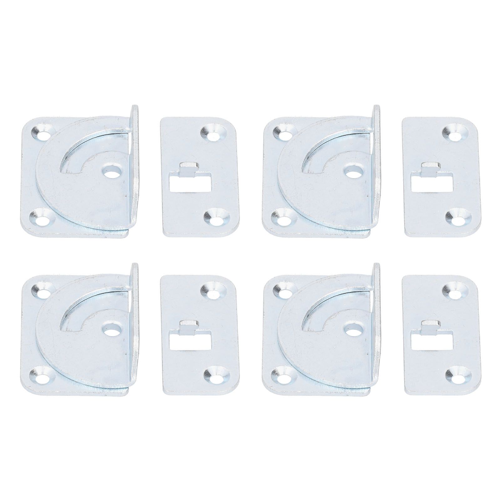 4PCS Bed Rail Bracket Heavy Duty Stainless Steel Bed Rail Fittings for Bed Frame Footrest - Image 5
