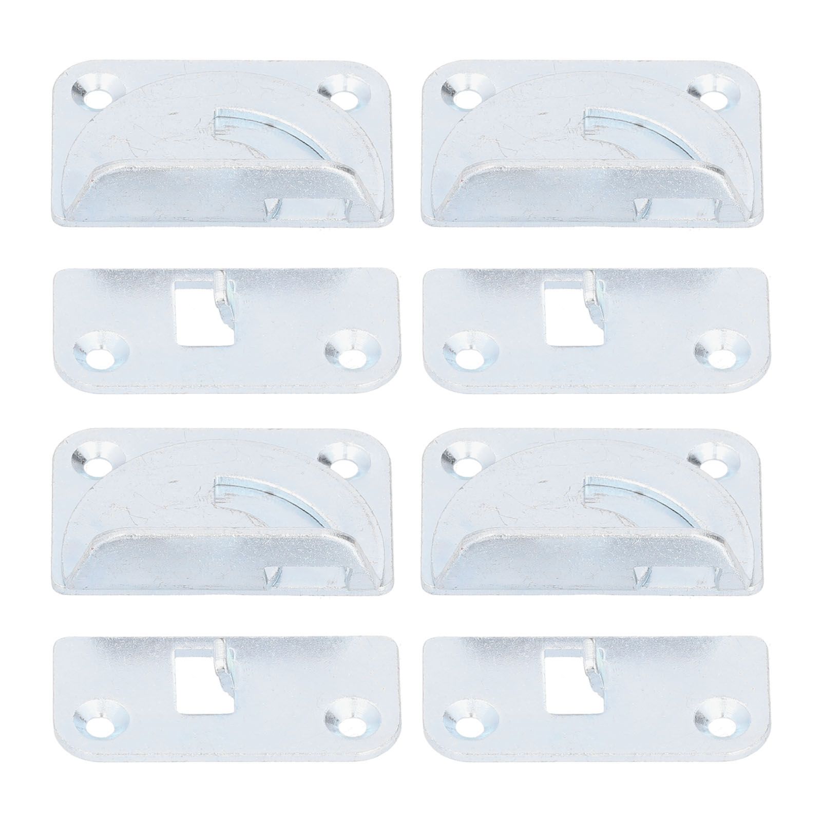 4PCS Bed Rail Bracket Heavy Duty Stainless Steel Bed Rail Fittings for Bed Frame Footrest - Image 6