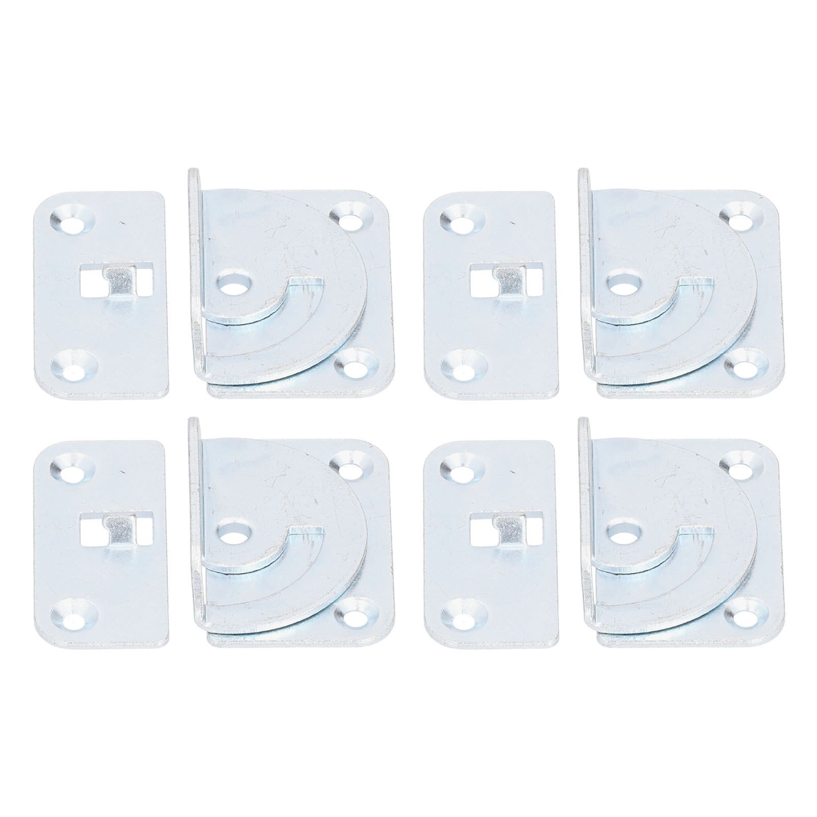4PCS Bed Rail Bracket Heavy Duty Stainless Steel Bed Rail Fittings for Bed Frame Footrest - Image 8