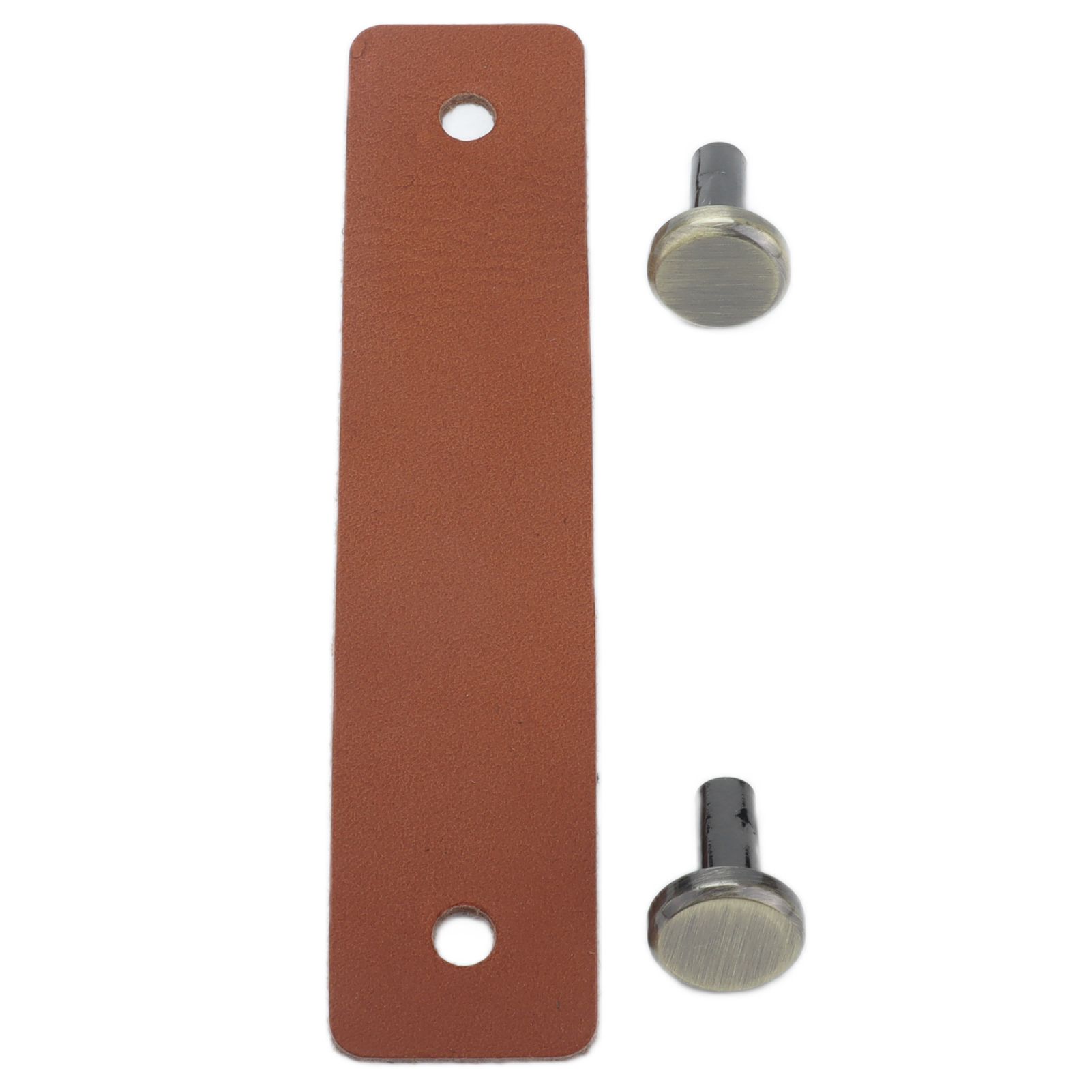 PU Leather Drawer Pulls Anticollision Wear Resistant European Exquisite Modern Simple Cabinet HandleBrown - Image 2