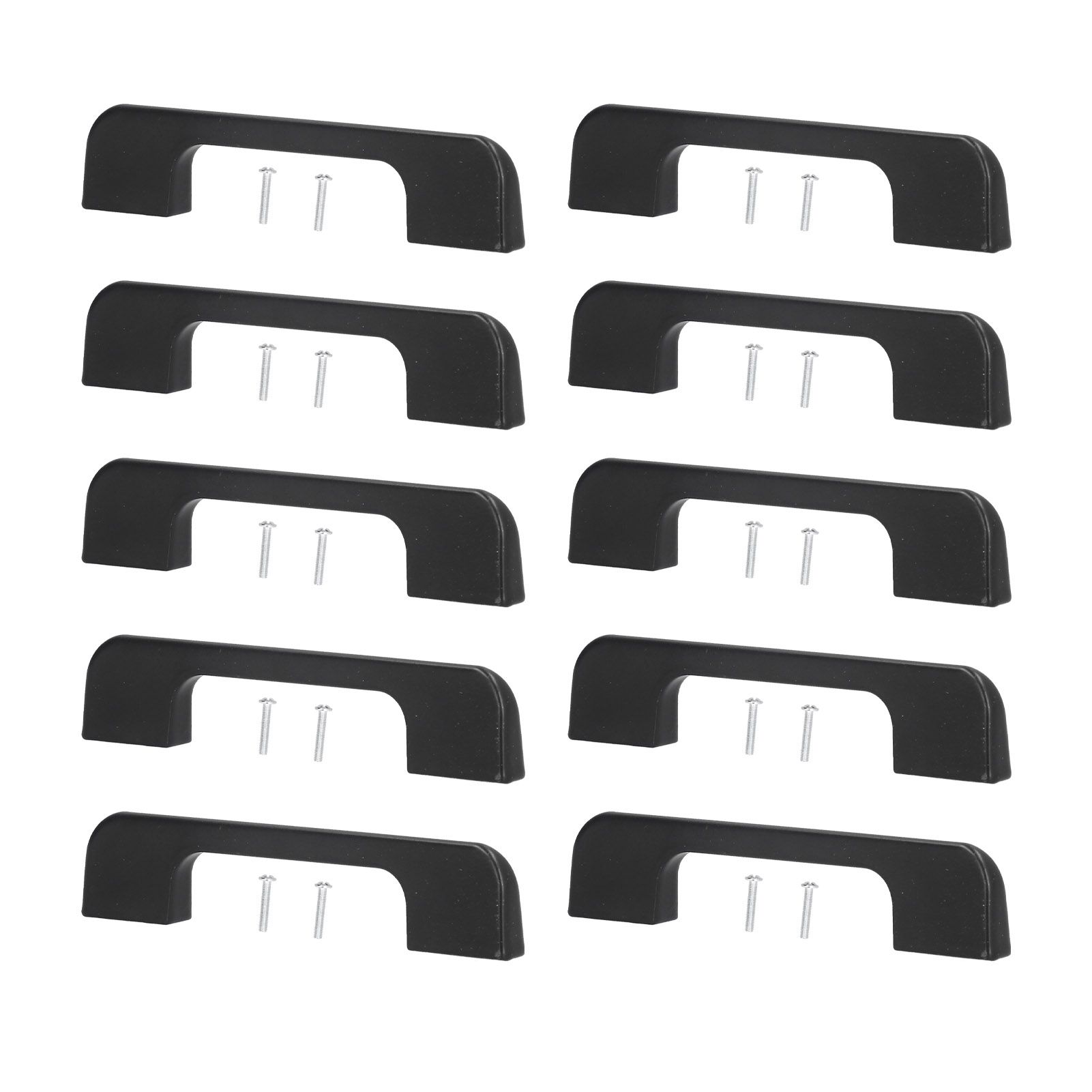 10 Pcs Drawer Pulls Strong Bearing Capacity Modern Simple Unique Cabinet Handles with Screw for Wardrobe Door Window - Image 1