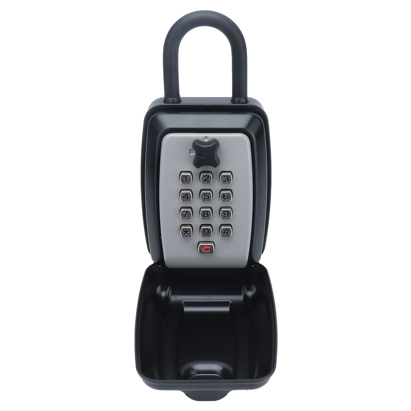 Key Locks Storage Box Large Capacity Safe 4 Digit Combination Wall Mounted Alloy Password Lock - Image 3