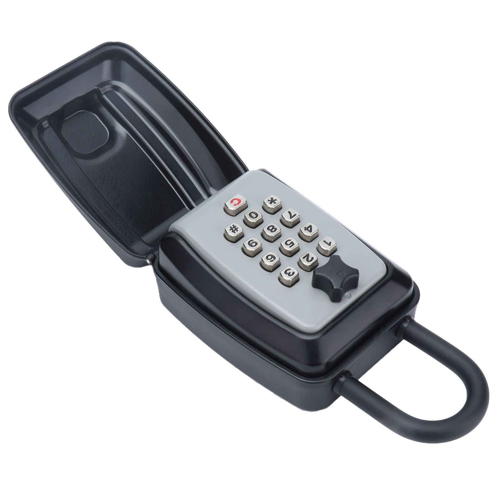 Key Locks Storage Box Large Capacity Safe 4 Digit Combination Wall Mounted Alloy Password Lock - Image 4