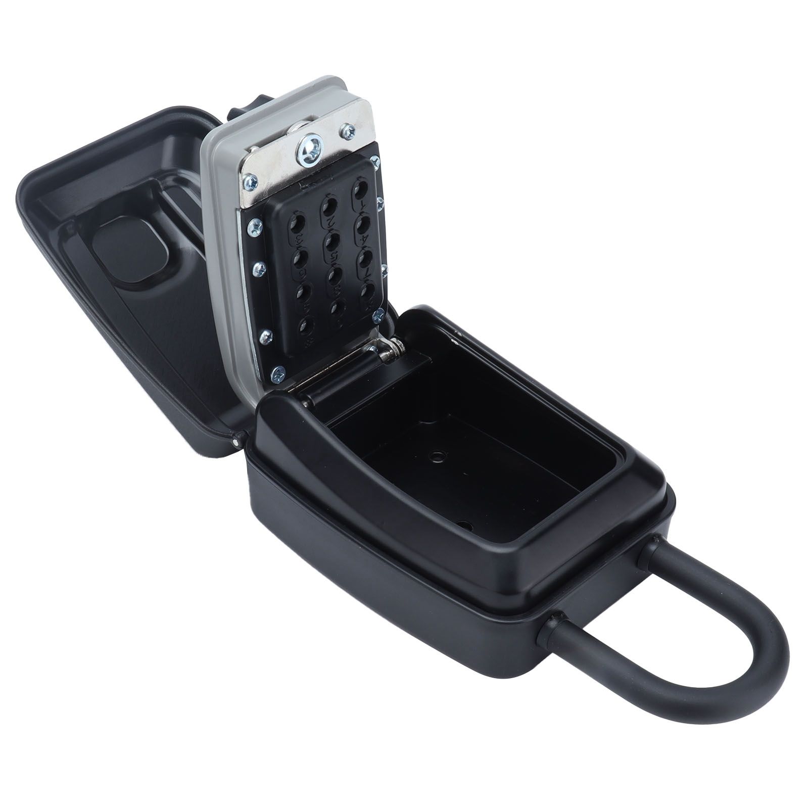 Key Locks Storage Box Large Capacity Safe 4 Digit Combination Wall Mounted Alloy Password Lock - Image 5