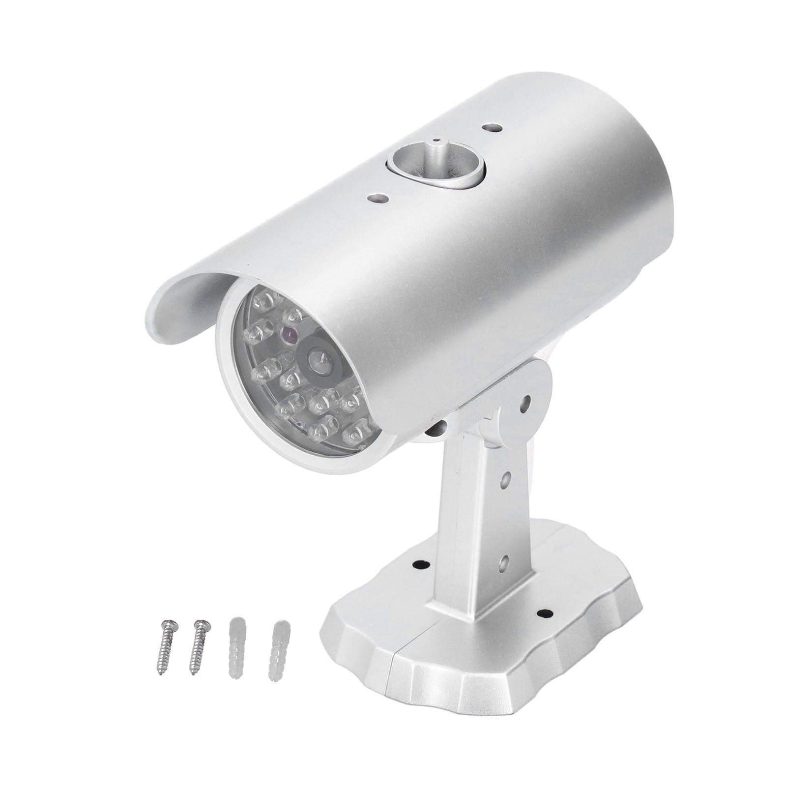 Simulation Camera Dummy Security Camera Monitor Fake Surveillance System with Flashing LED Light - Image 1