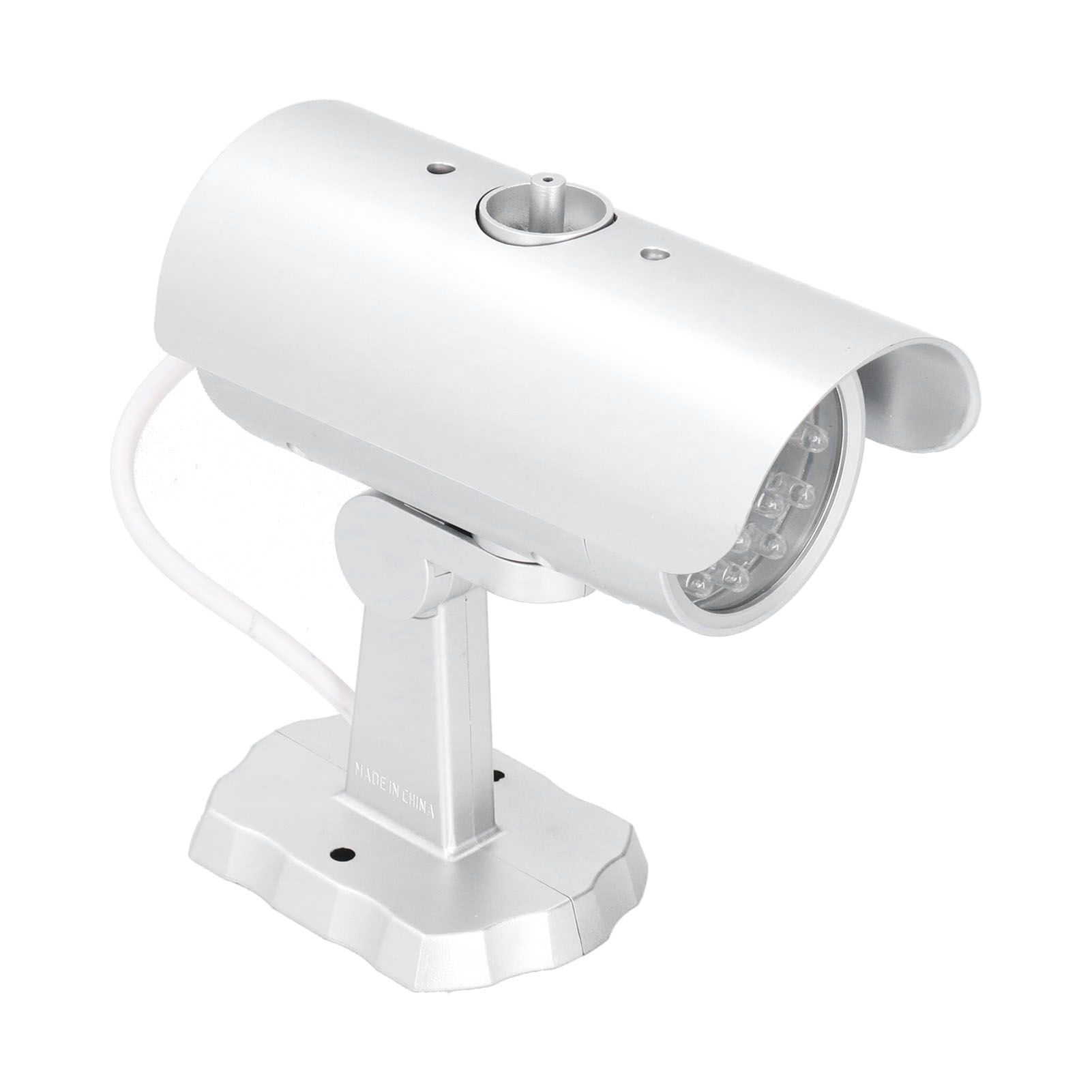 Simulation Camera Dummy Security Camera Monitor Fake Surveillance System with Flashing LED Light - Image 6