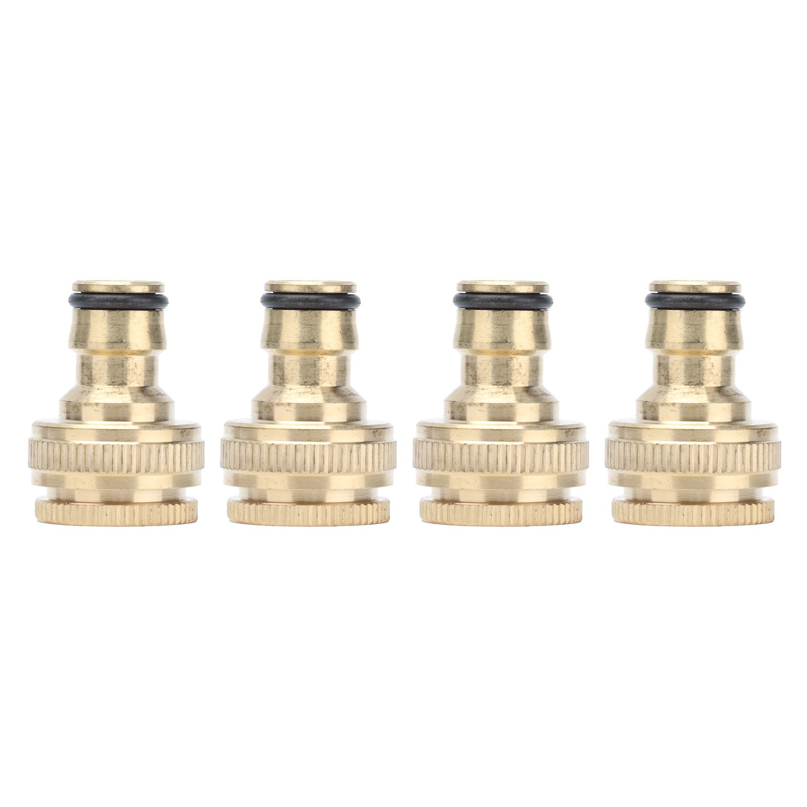 4PCS Faucet Joint 1/2in 3/4in Internal Thread Water Pipe Connector Brass Hose Adapter - Image 1