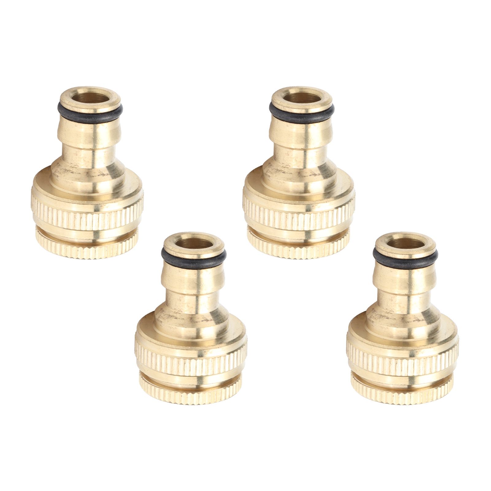4PCS Faucet Joint 1/2in 3/4in Internal Thread Water Pipe Connector Brass Hose Adapter - Image 4