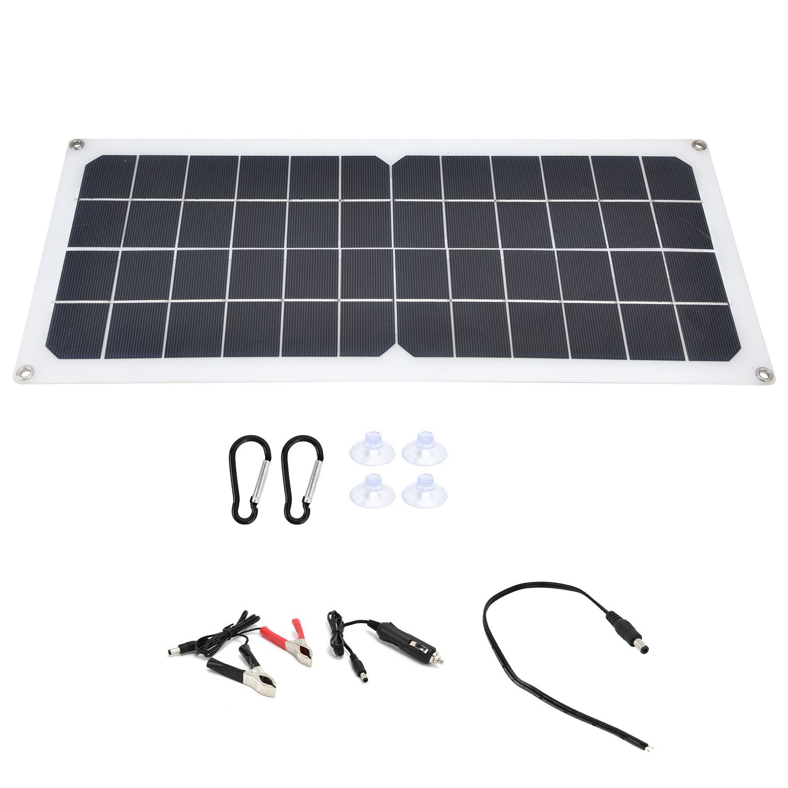 10W Photovoltaic Solar Panel Charging Board with Dual USB Ports for RVs Boat Planes Satellites Spaceport - Image 1
