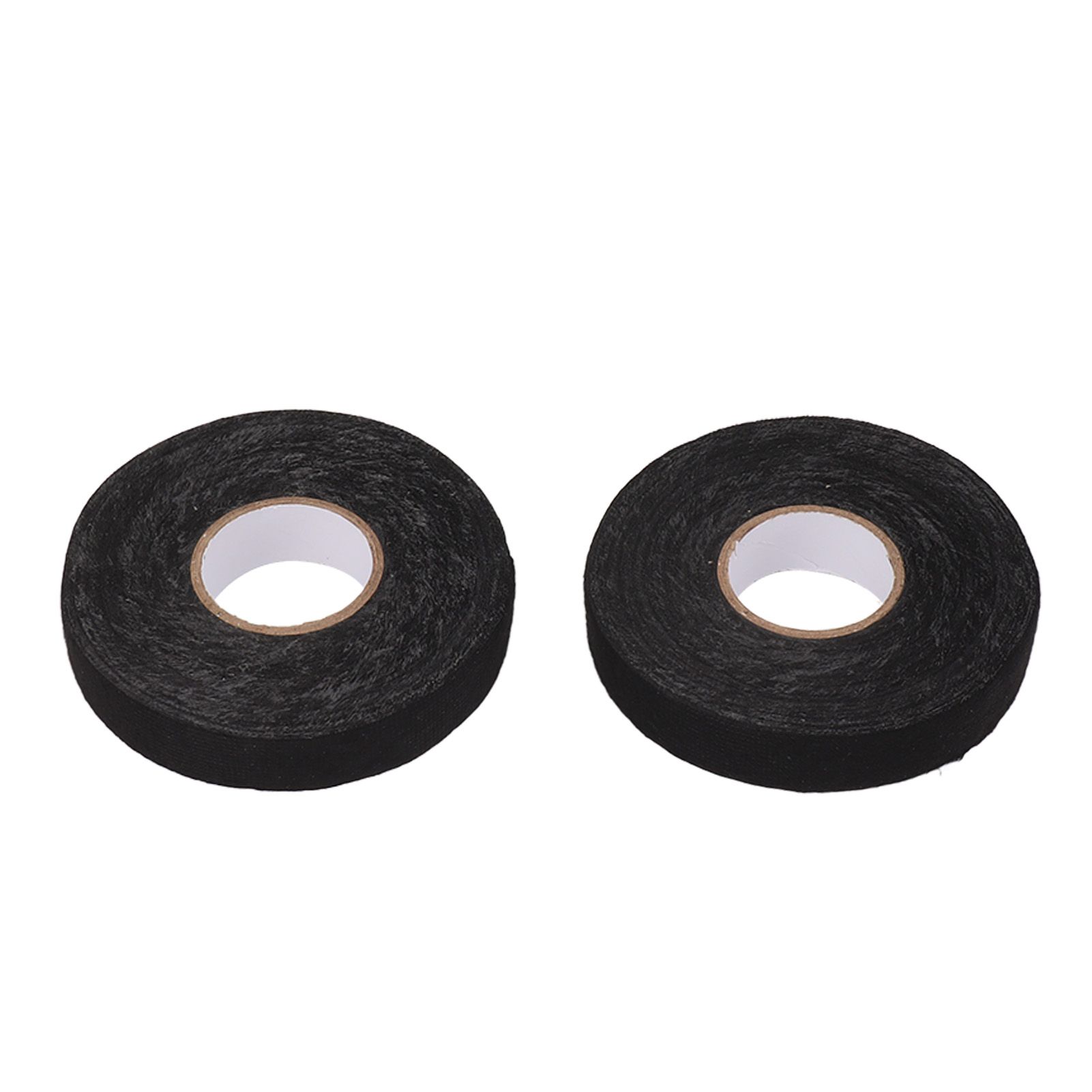 6pcs Cloth Tape Black Noise Damping Heat Proof Shock Absorbing Wear Proof Flame Retardant 19mmx25m Wire Harness Wrapping Tape for Car Engine - Image 2