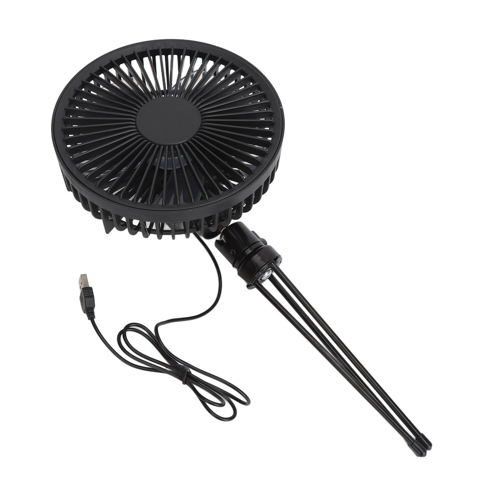 Solar Camping Fan with Tripod IP67 Waterproof Adjustable Portable Camping Fan with 10W Solar Panel for Outdoor Camping - Image 8