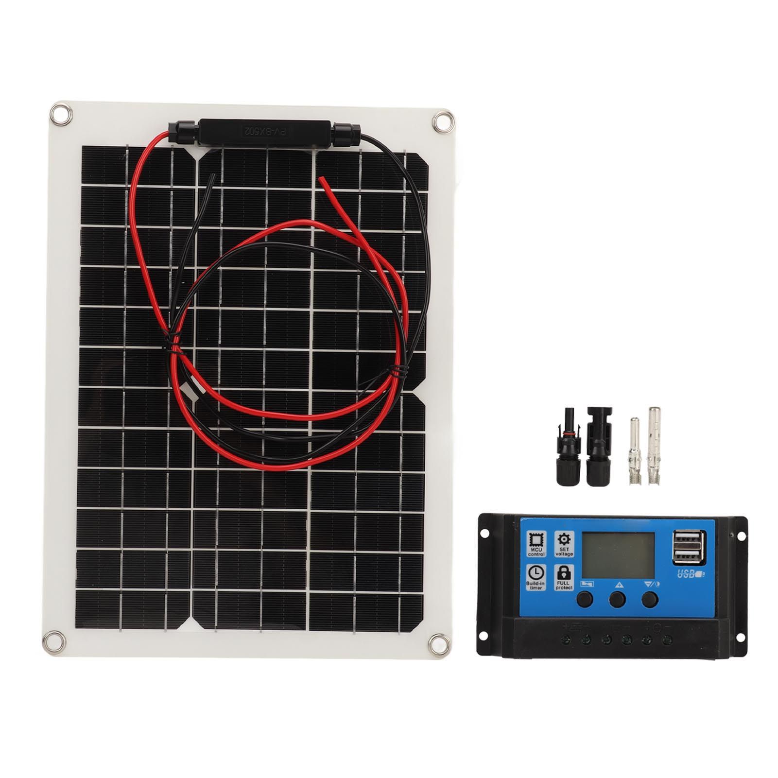 Solar Panel Kit 300W DC 12V 24V 50A IP67 Waterproof High Efficiency Solar Panel And Solar Charger Controller for RV Camper - Image 1