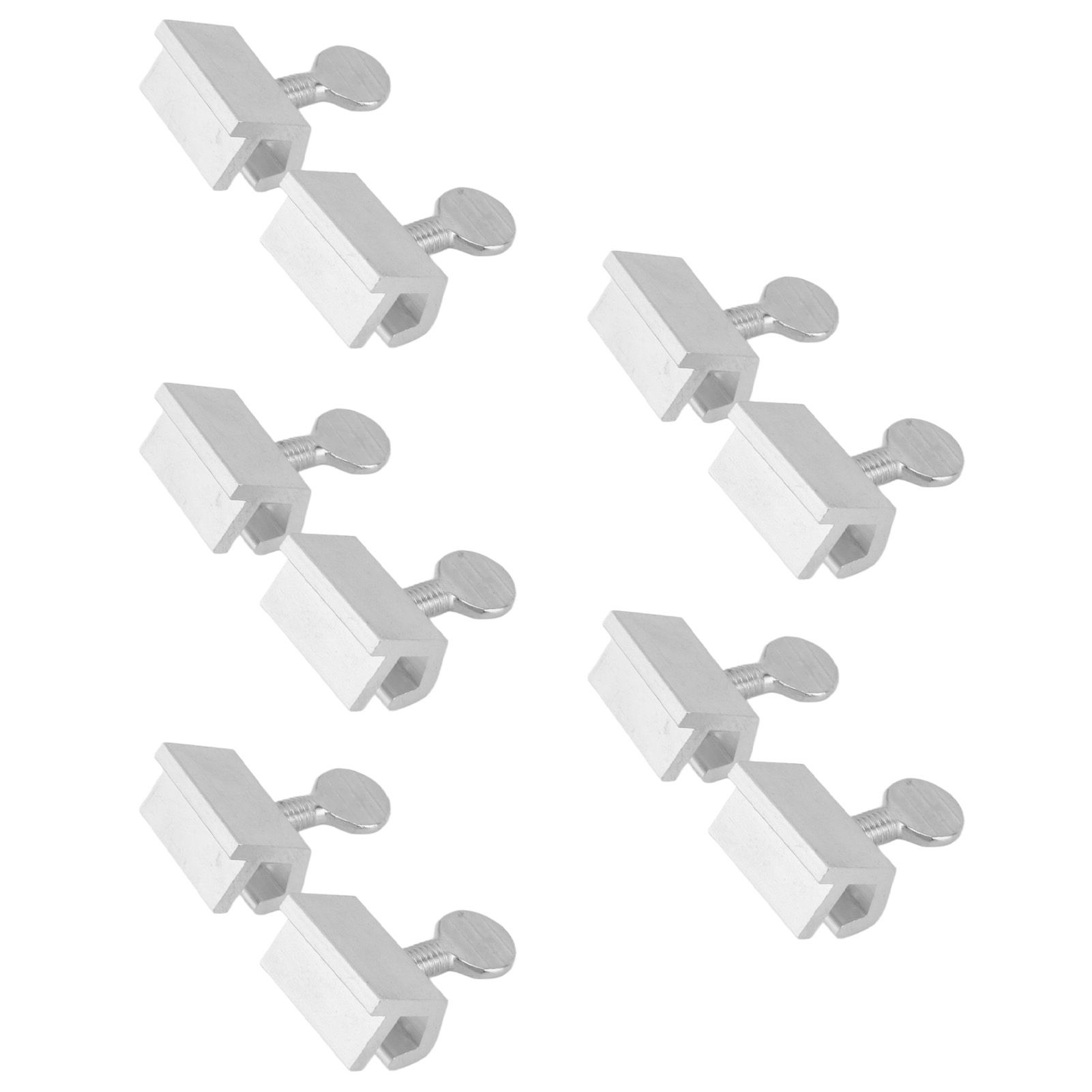 10pcs Sliding Window Security Lock Security Door Stopper Safety Lock Drill Free Install Anti Theft Limit Round Handle Silver - Image 2