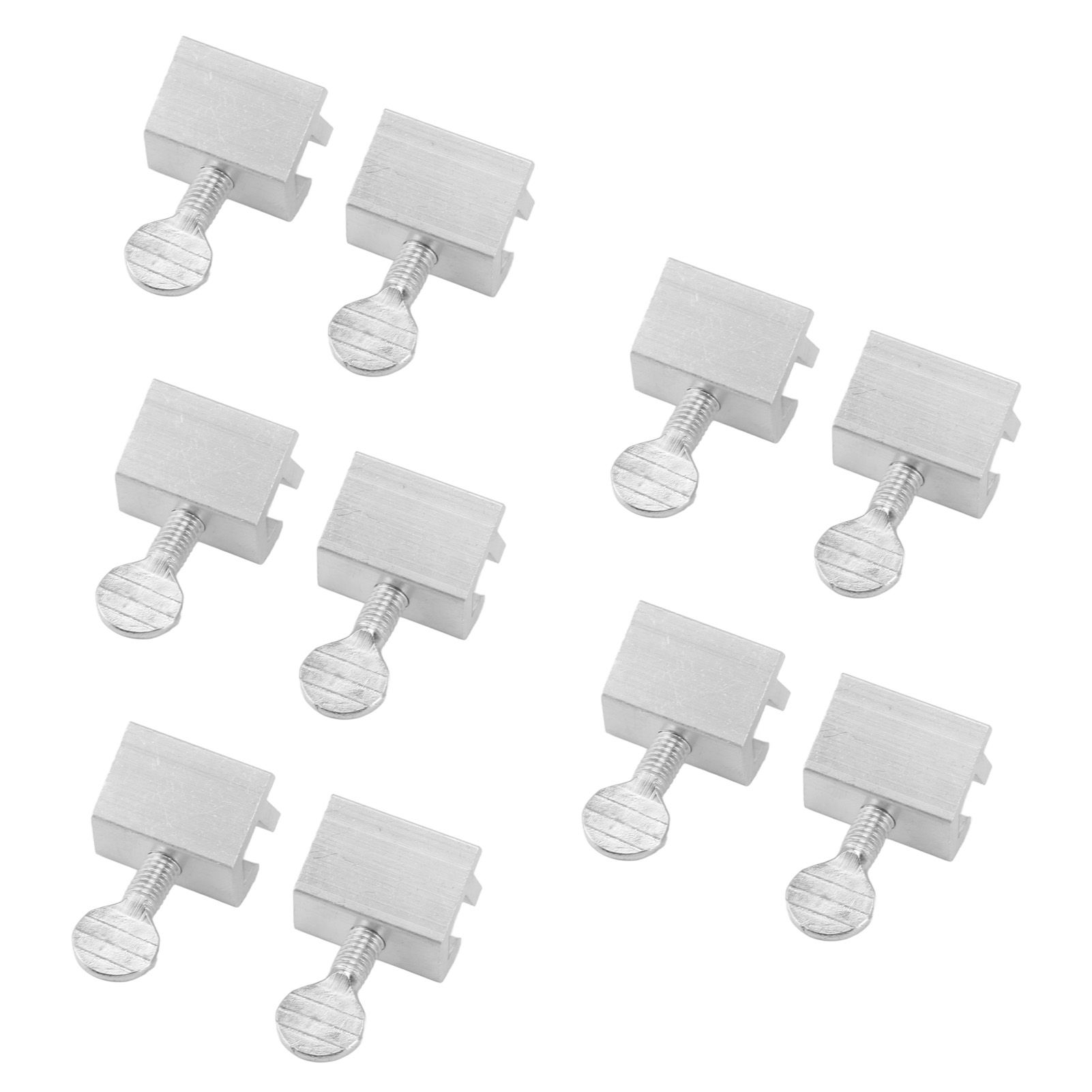 10pcs Sliding Window Security Lock Security Door Stopper Safety Lock Drill Free Install Anti Theft Limit Round Handle Silver - Image 6