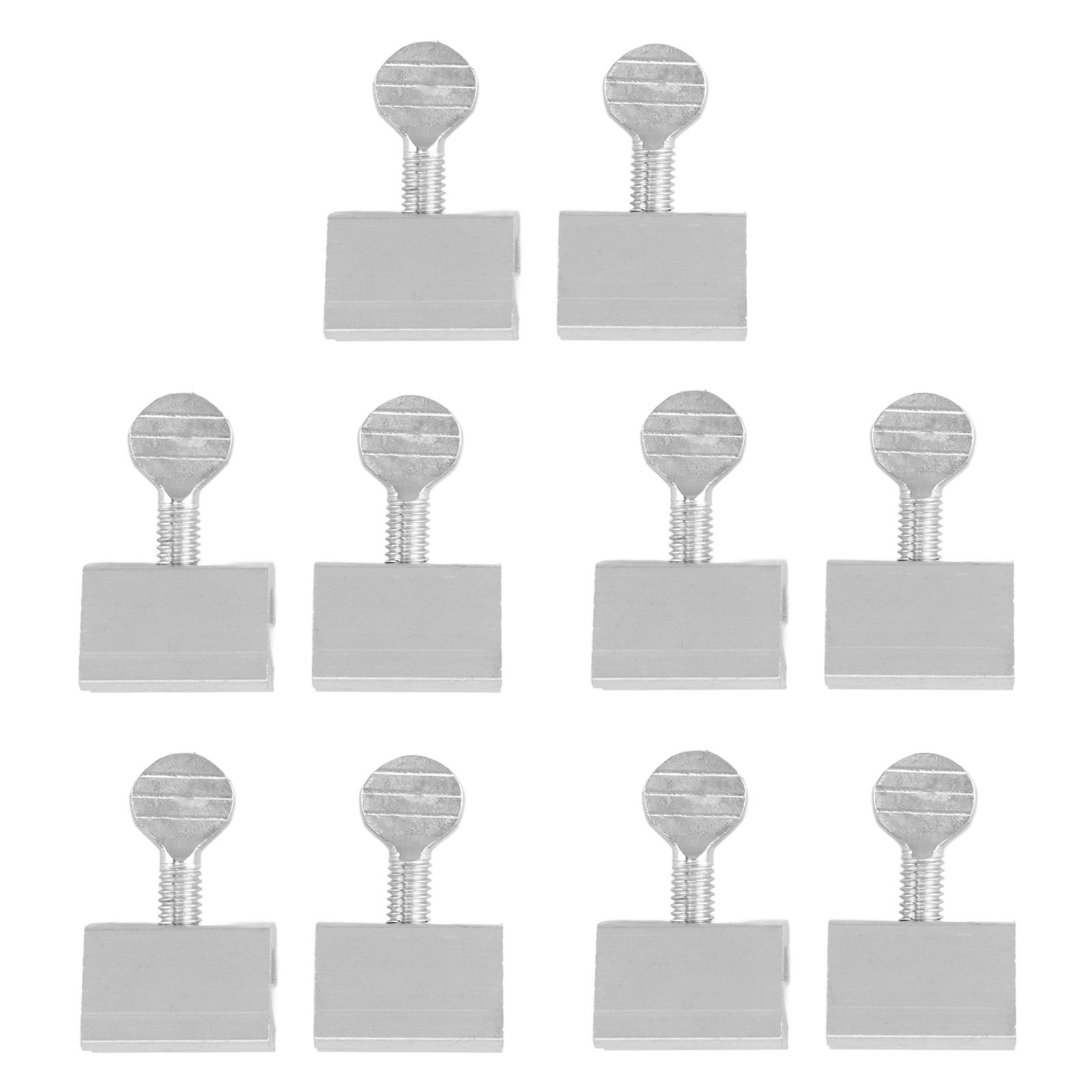 10pcs Sliding Window Security Lock Security Door Stopper Safety Lock Drill Free Install Anti Theft Limit Round Handle Silver - Image 7