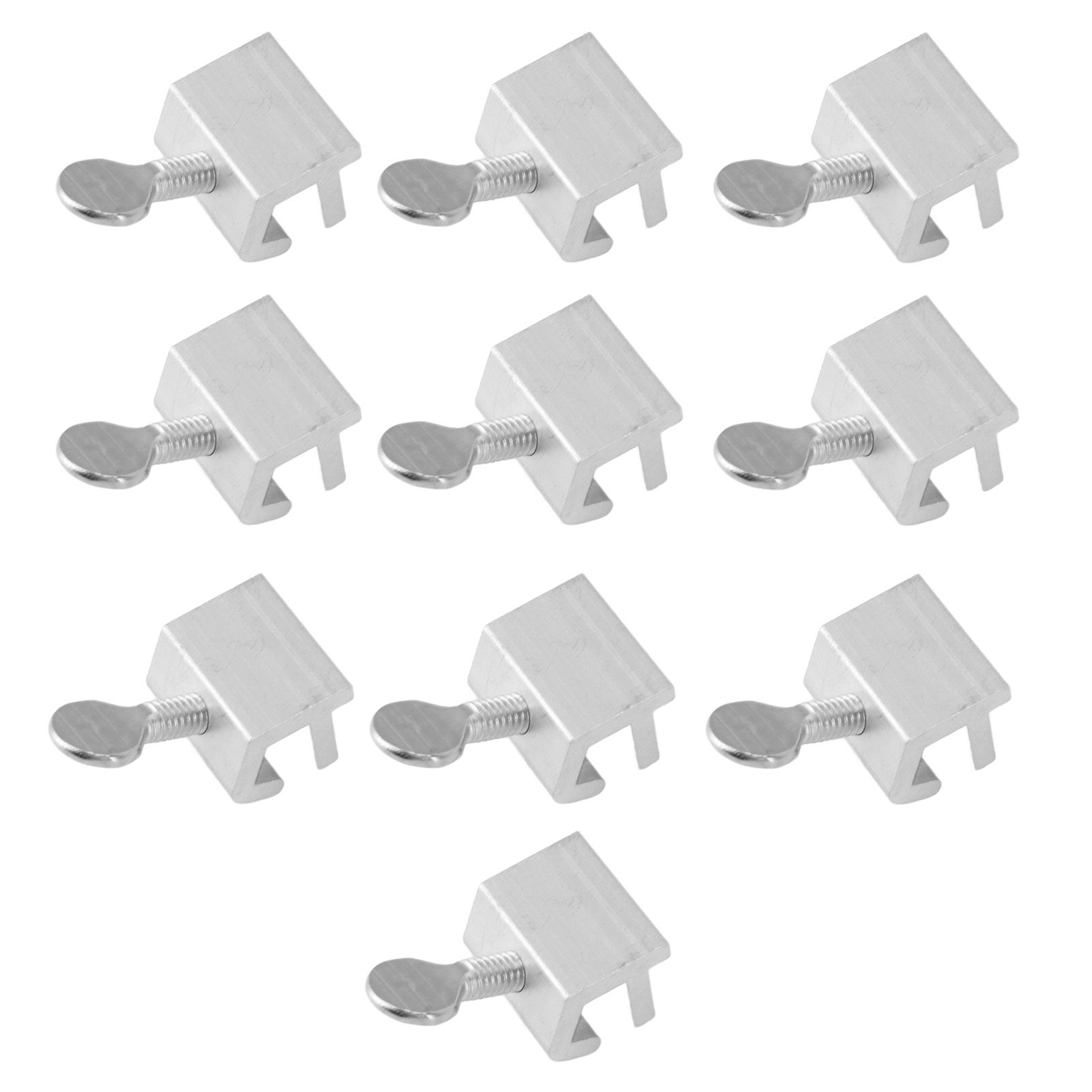 10pcs Sliding Window Security Lock Security Door Stopper Safety Lock Drill Free Install Anti Theft Limit Round Handle Silver - Image 8