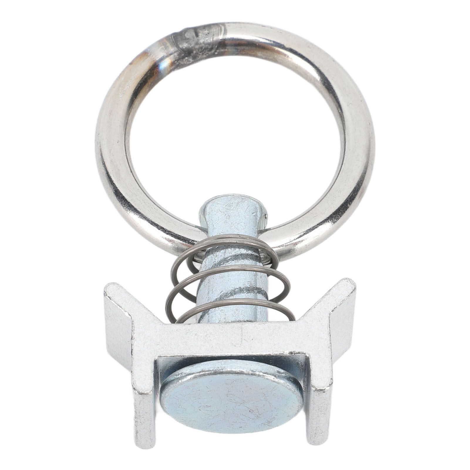 6PCS Single Stud Fitting L Track with Round Ring Stainless Steel Aluminum Cargo Control Stud Tie Down Fitting for Airline Track Logistic Installation - Image 4