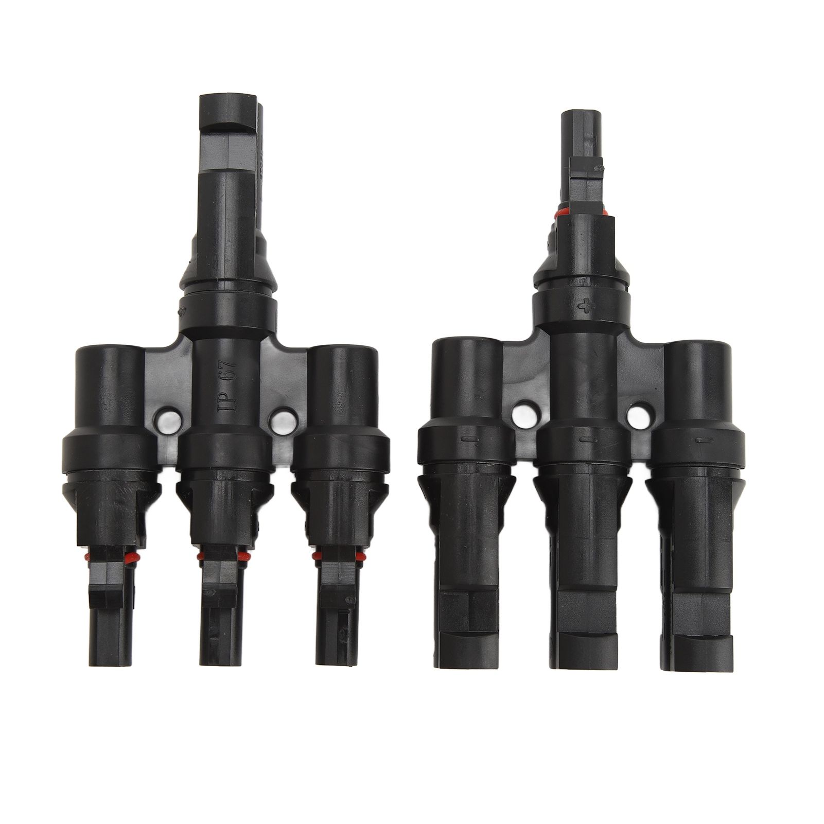 PV Solar Branch Connectors 1 to 3 Waterproof High Current Carrying Capacity Solar Panel T Branch Connector for Parallel Connection - Image 1