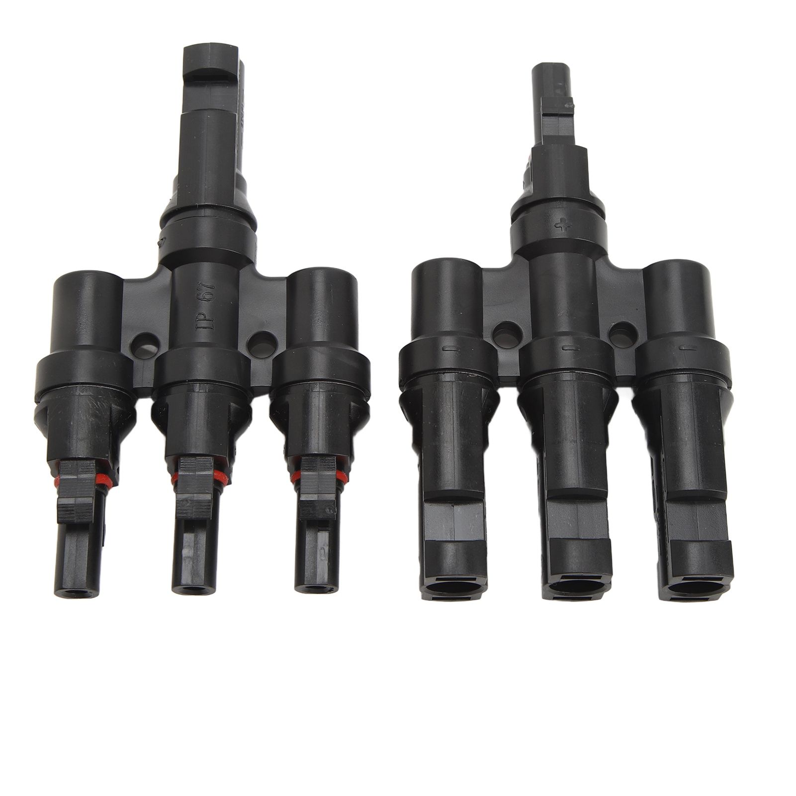 PV Solar Branch Connectors 1 to 3 Waterproof High Current Carrying Capacity Solar Panel T Branch Connector for Parallel Connection - Image 2
