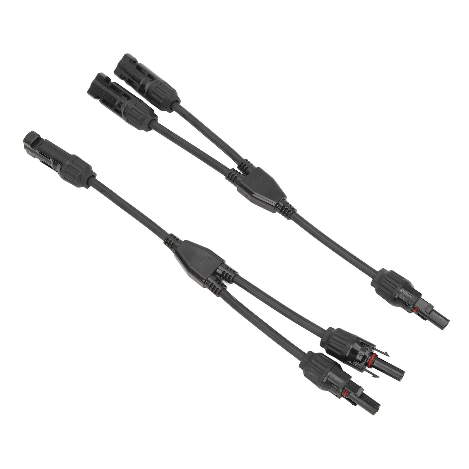 1 Pair Solar Panel Y Branch Parallel Cable 2 to 1 Solar Connectors Y Branch Parallel Adapter Cable Wire Plug Tool Kit MFF FMM 30CM 0.98FT - Image 2