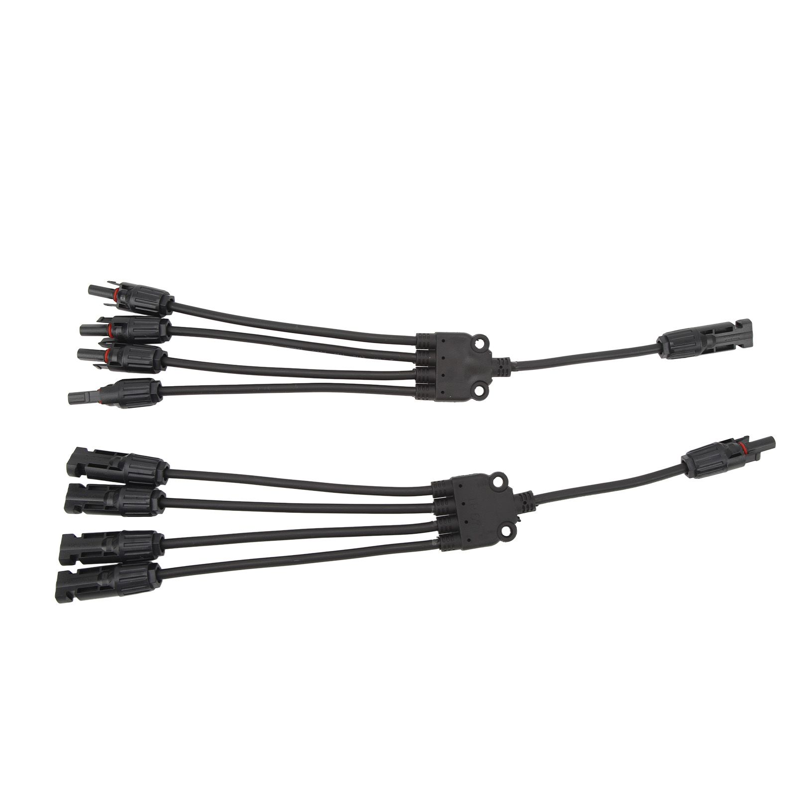 Solar Connectors 1 to 4 Y Branch Parallel Adapter Cable Wire Plug Tool Kit for Solar Panel - Image 1