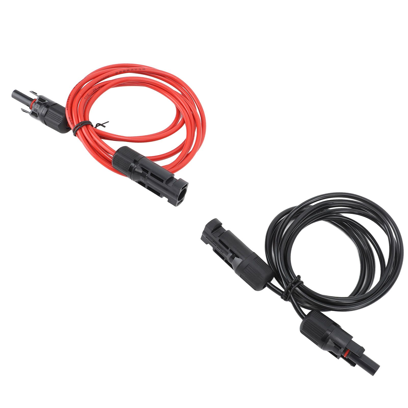 2m 6.6ft 12AWG Solar Panel Extension Cable Wire with Female and Male Connector Red Black 2.5mm² - Image 3