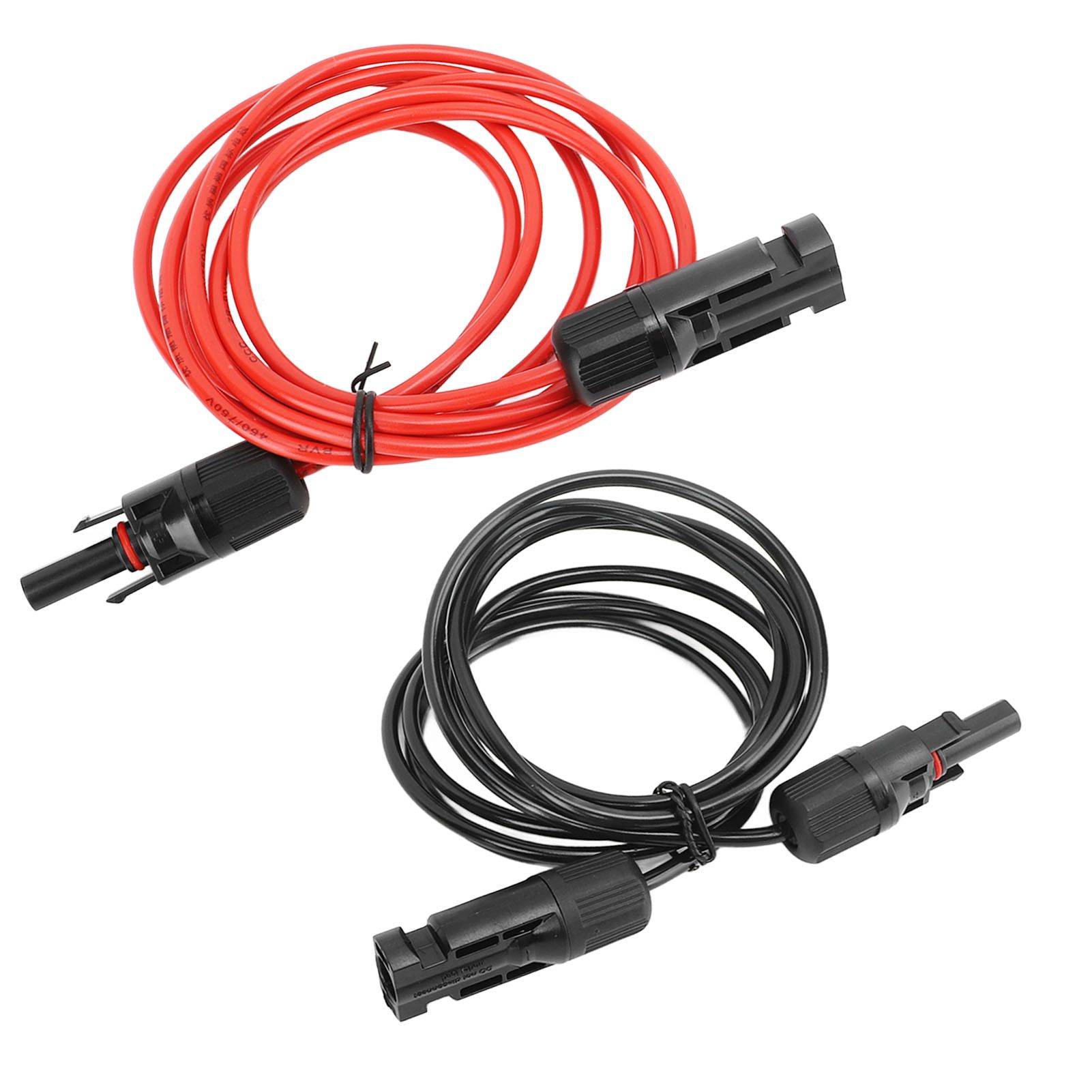2m 6.6ft 12AWG Solar Panel Extension Cable Wire with Female and Male Connector Red Black 2.5mm² - Image 5