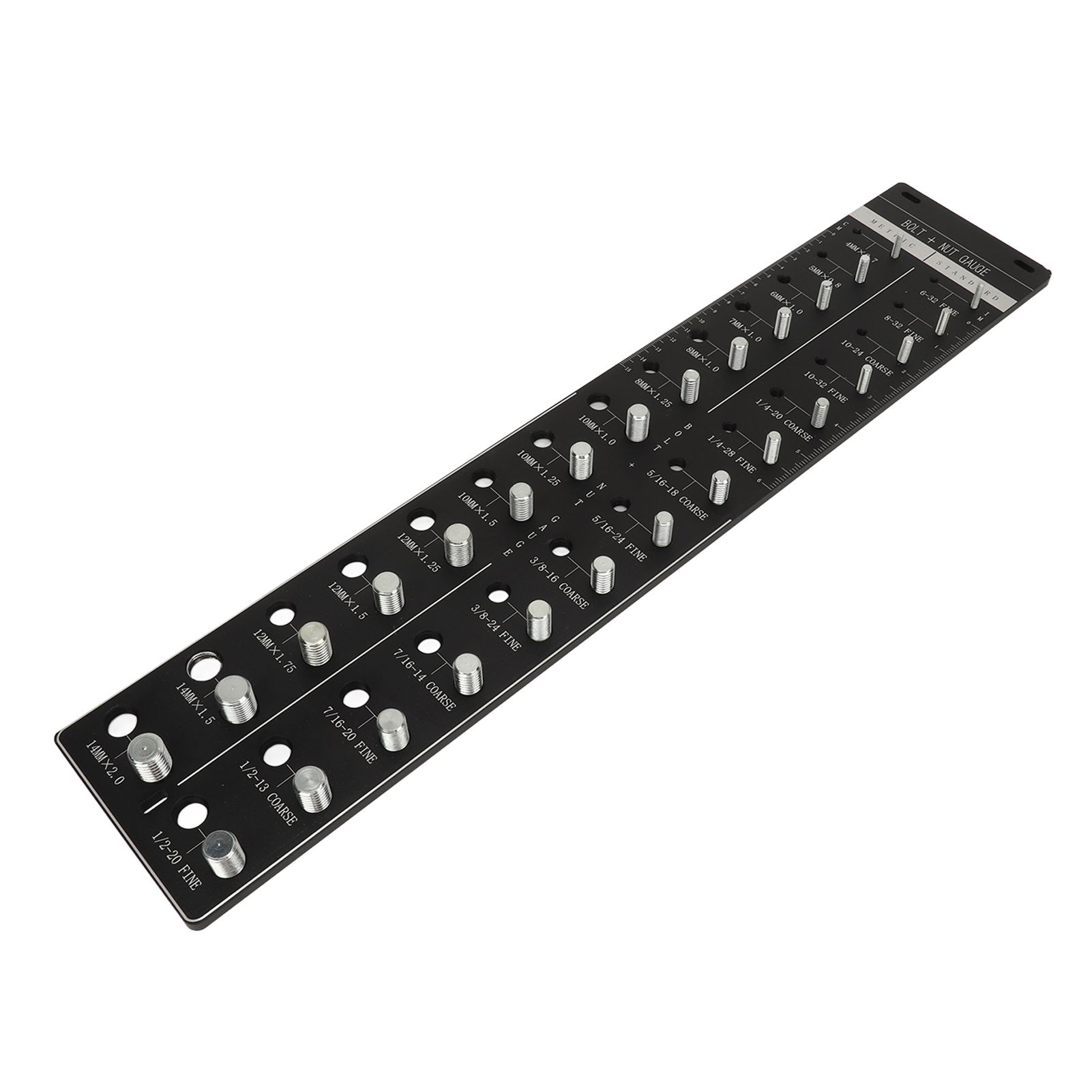 Nut and Bolt Thread Checker 28 Size Inch and Centimeter Carbon Steel Aluminium Alloy Accurate Easy Use Identifier Gauge - Image 3
