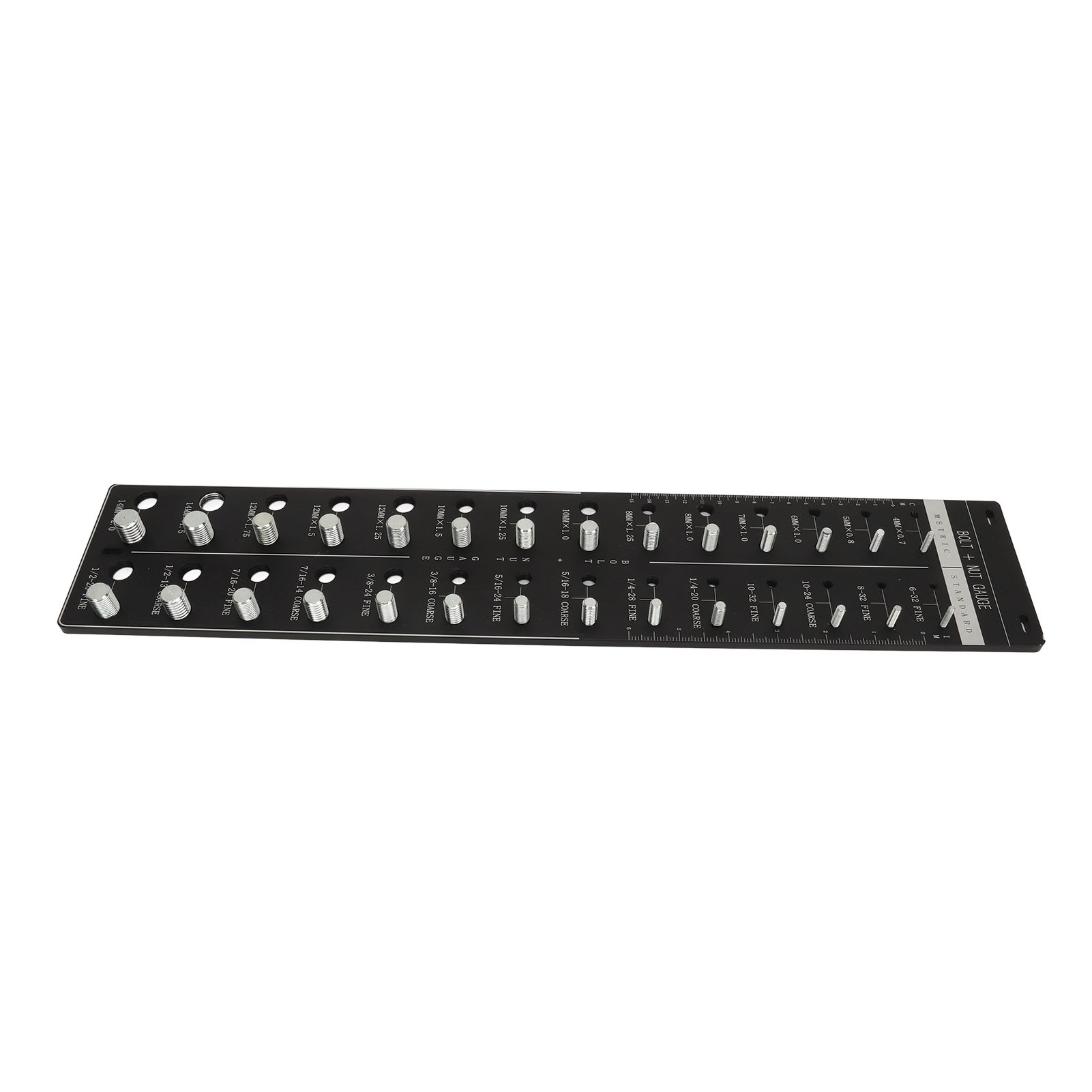 Nut and Bolt Thread Checker 28 Size Inch and Centimeter Carbon Steel Aluminium Alloy Accurate Easy Use Identifier Gauge - Image 4