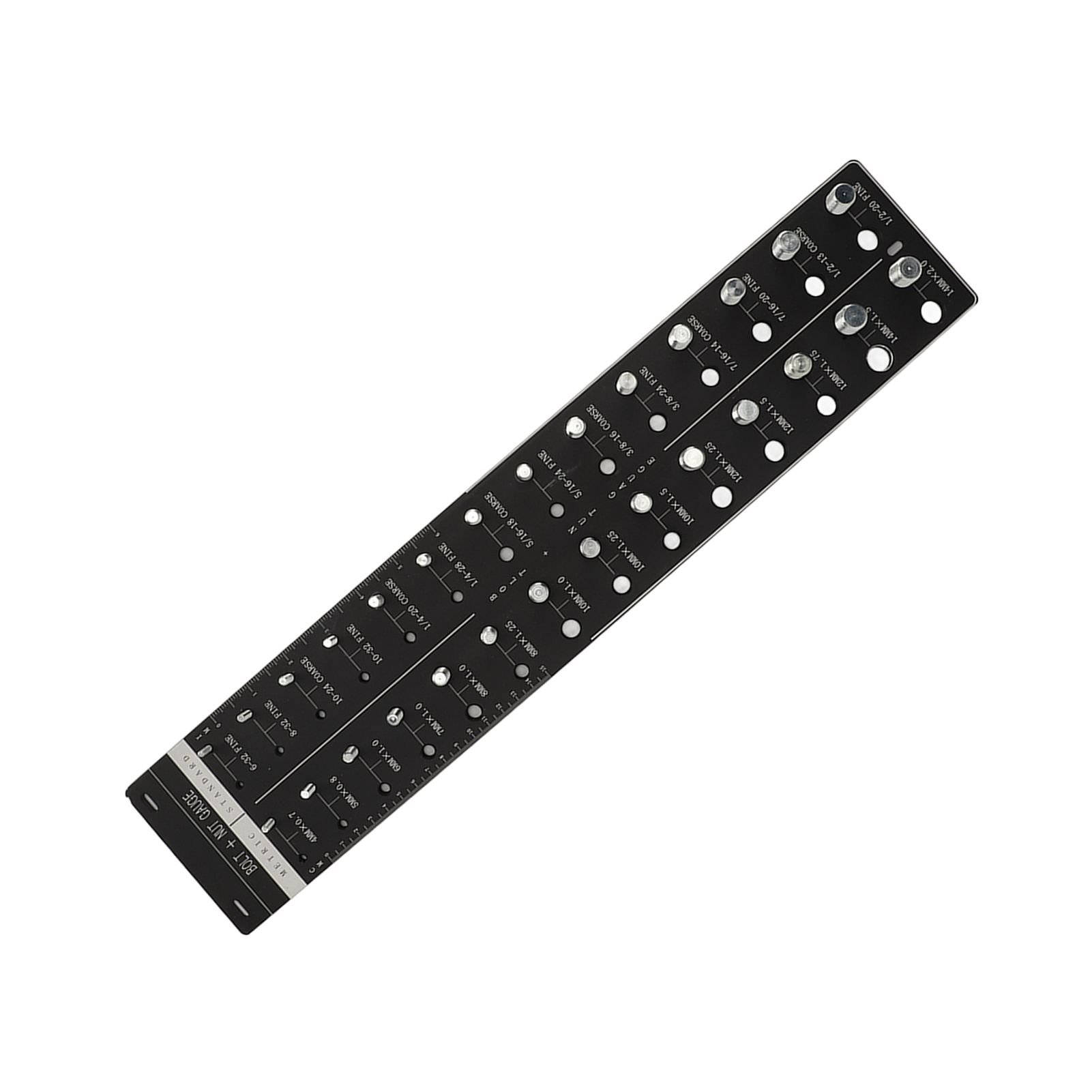 Nut and Bolt Thread Checker 28 Size Inch and Centimeter Carbon Steel Aluminium Alloy Accurate Easy Use Identifier Gauge - Image 7