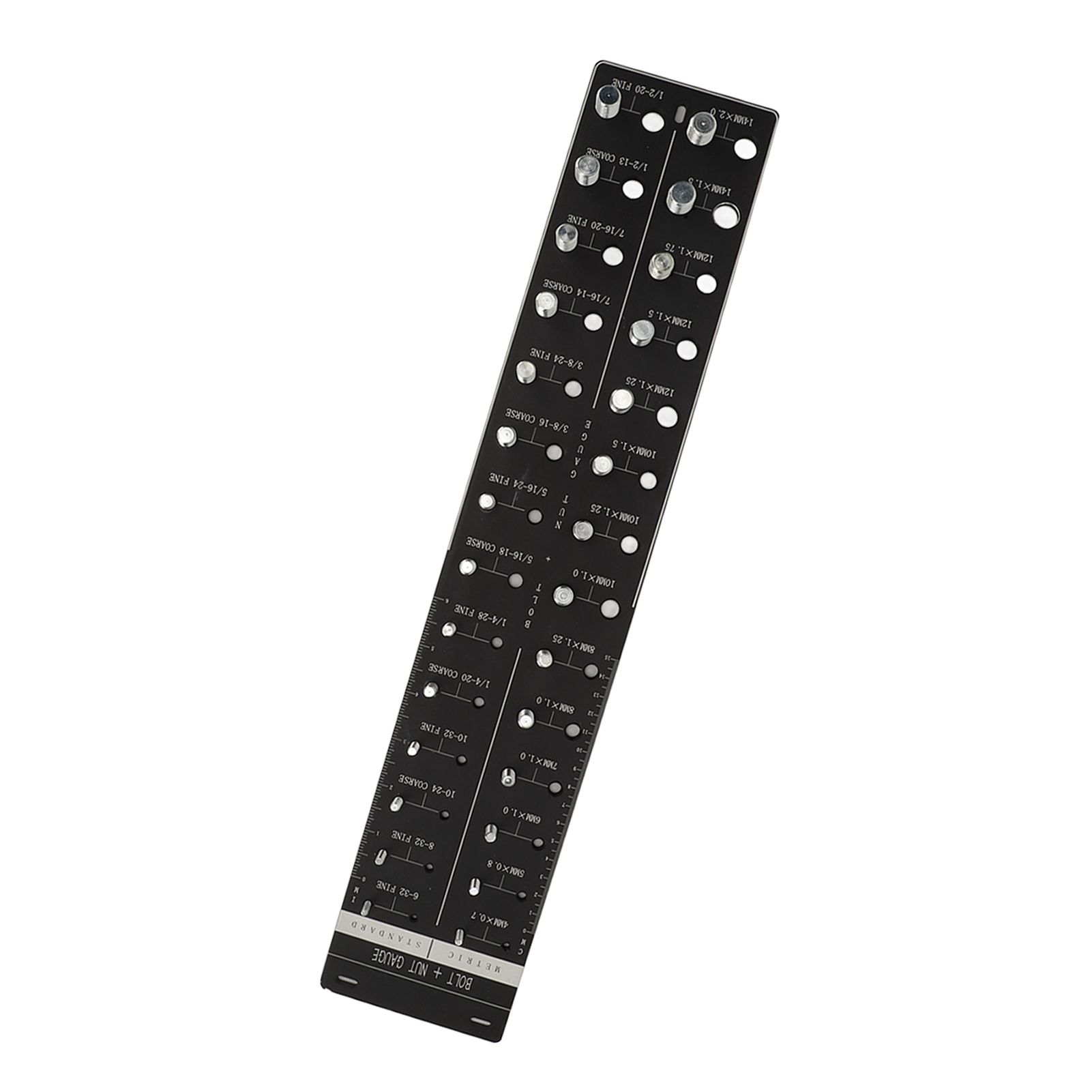 Nut and Bolt Thread Checker 28 Size Inch and Centimeter Carbon Steel Aluminium Alloy Accurate Easy Use Identifier Gauge - Image 8