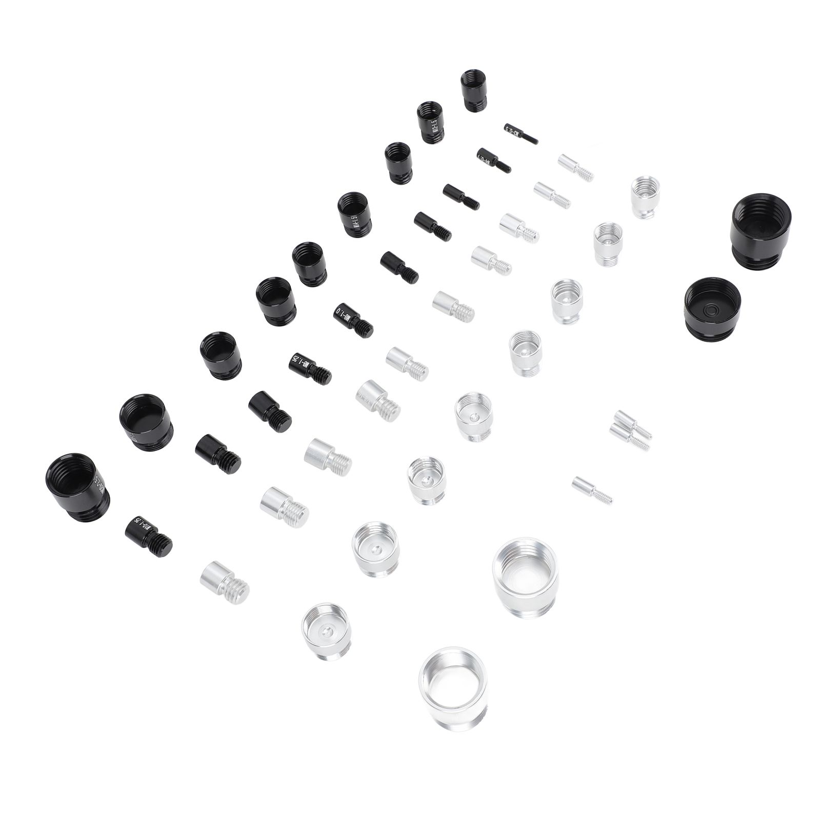 44PCS Nut and Bolt Thread Checker Aluminum High Accuracy Bolt Nut Identifier Gauge with Storage Box for Imperial and Metric Nuts - Image 4