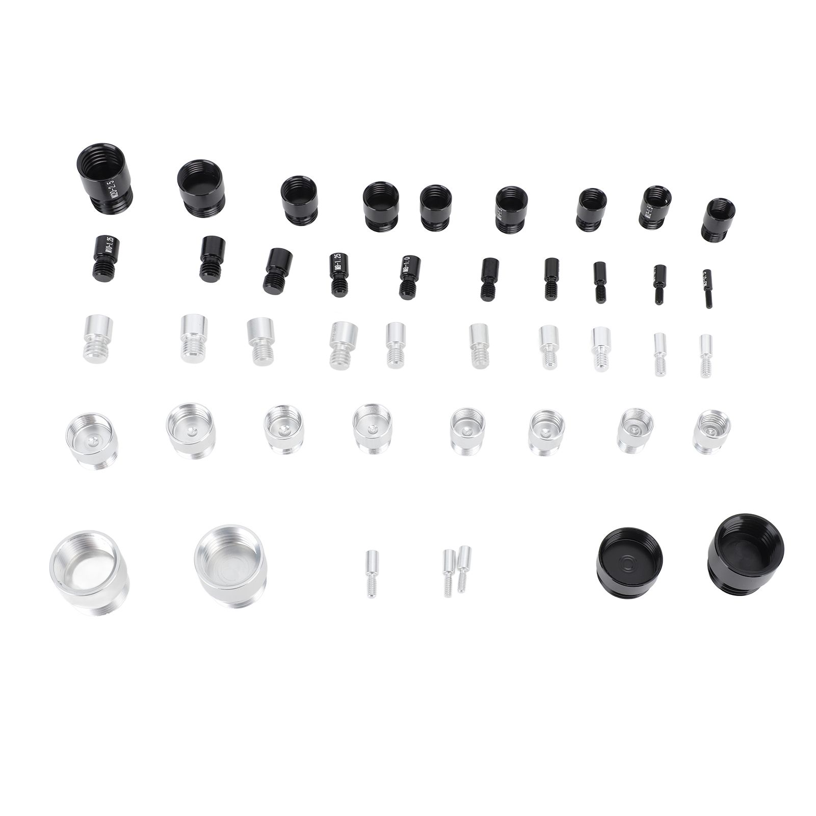44PCS Nut and Bolt Thread Checker Aluminum High Accuracy Bolt Nut Identifier Gauge with Storage Box for Imperial and Metric Nuts - Image 5