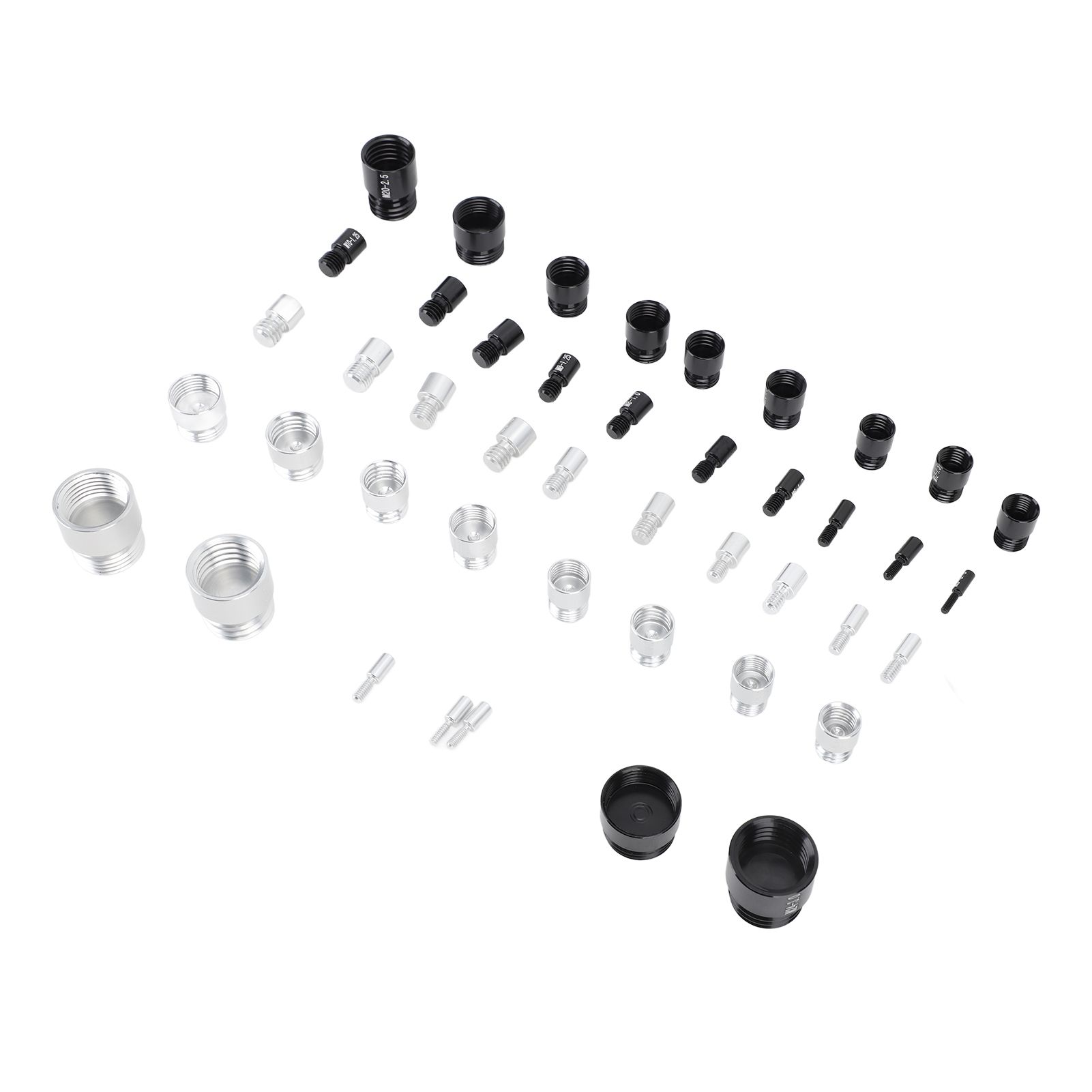 44PCS Nut and Bolt Thread Checker Aluminum High Accuracy Bolt Nut Identifier Gauge with Storage Box for Imperial and Metric Nuts - Image 7