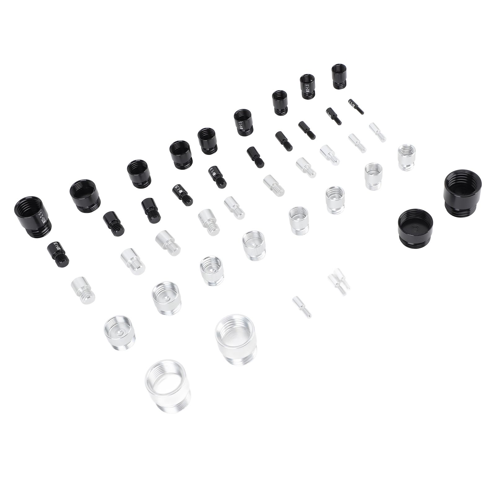 44PCS Nut and Bolt Thread Checker Aluminum High Accuracy Bolt Nut Identifier Gauge with Storage Box for Imperial and Metric Nuts - Image 8